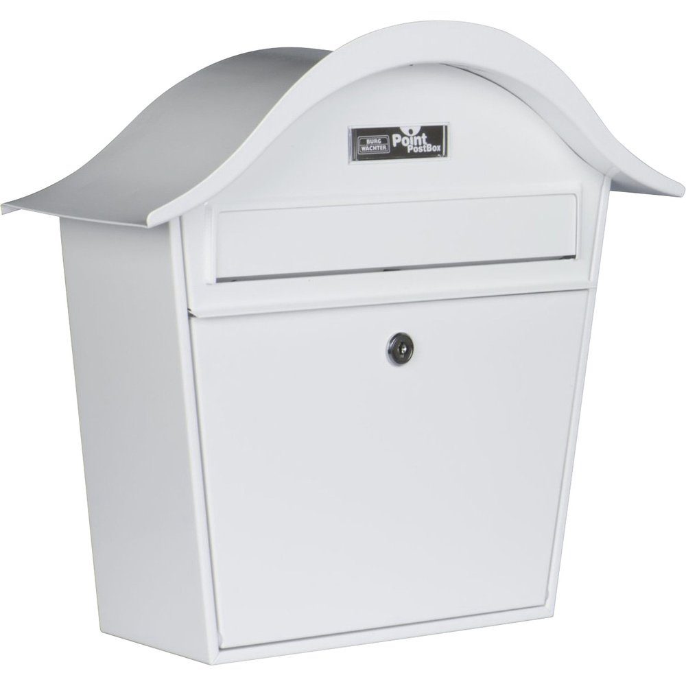 Burg Wächter Briefkasten Burg Wächter HOLIDAY 5842 W Briefkasten Stahlblech Weiß Schlüsselschl