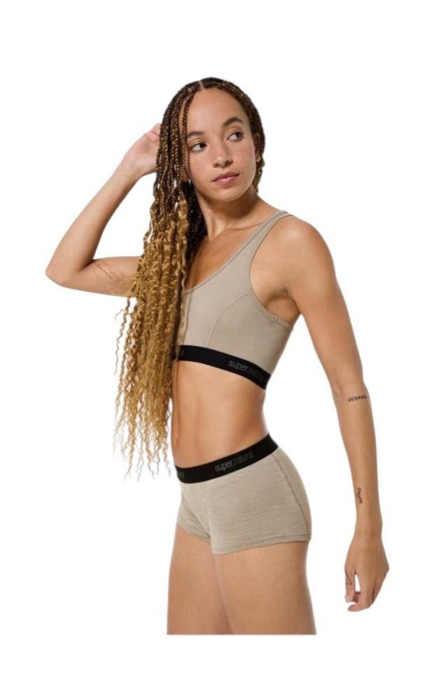 SUPER.NATURAL Sport-BH Funktionsunterwäsche Sport-Bra Tundra 220 Semplice (angenehmer)