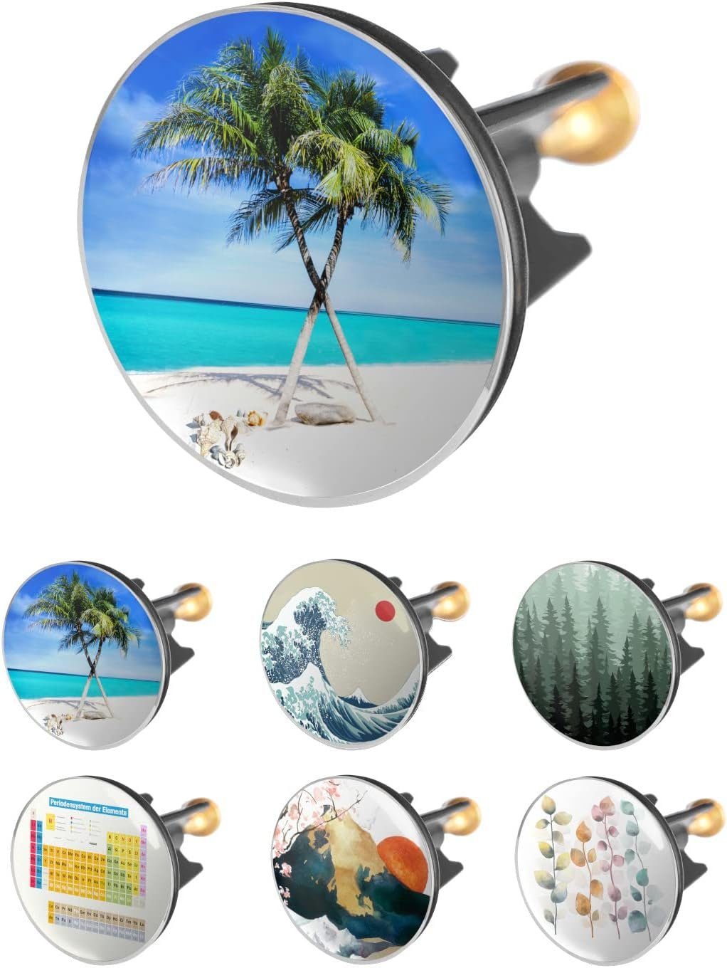 Arteneur Waschbeckenstöpsel, ⌀ 4 cm, 100% wasserdicht, extra schwerer Messi günstig online kaufen