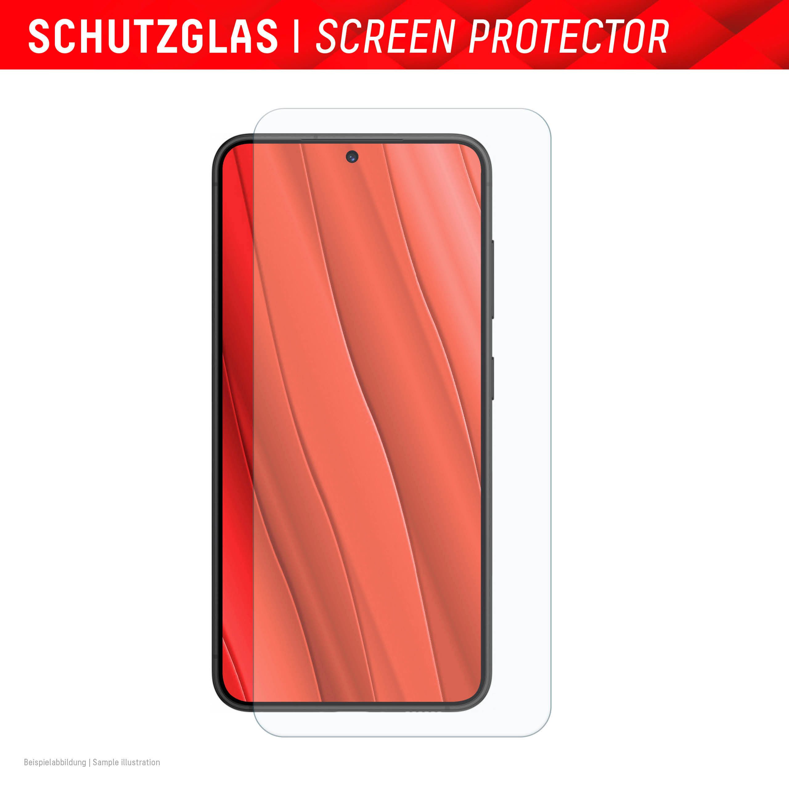 Displex Displayschutzglas Smart Glass für Samsung Galaxy S24, Samsung Galaxy S25, Displayschutzfolie Displayschutz kratzer-resistent 9H unzerbrechlich