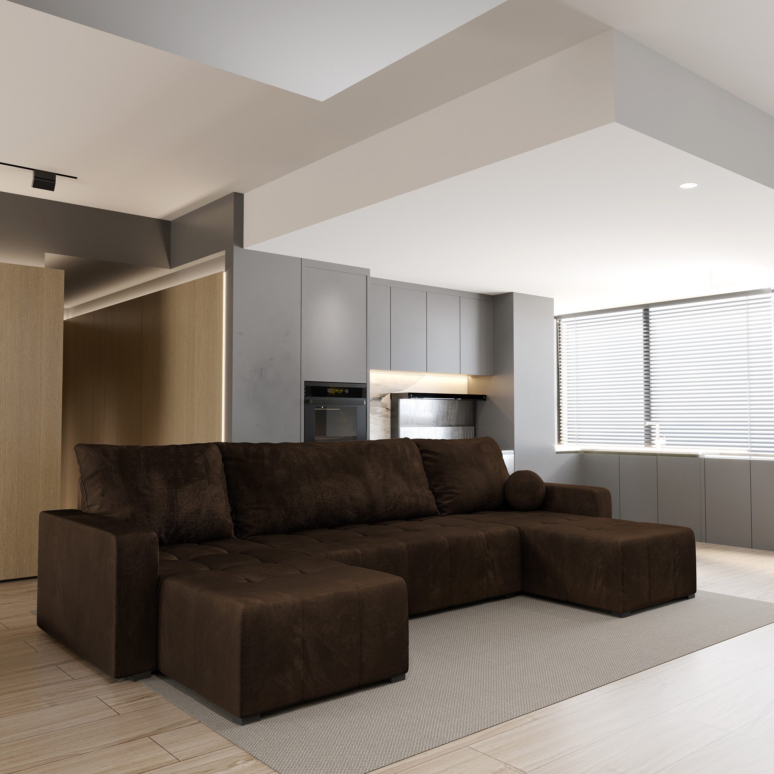 Masseno Ecksofa TOLARI mit Schlaffunktion U-Form, günstig online kaufen