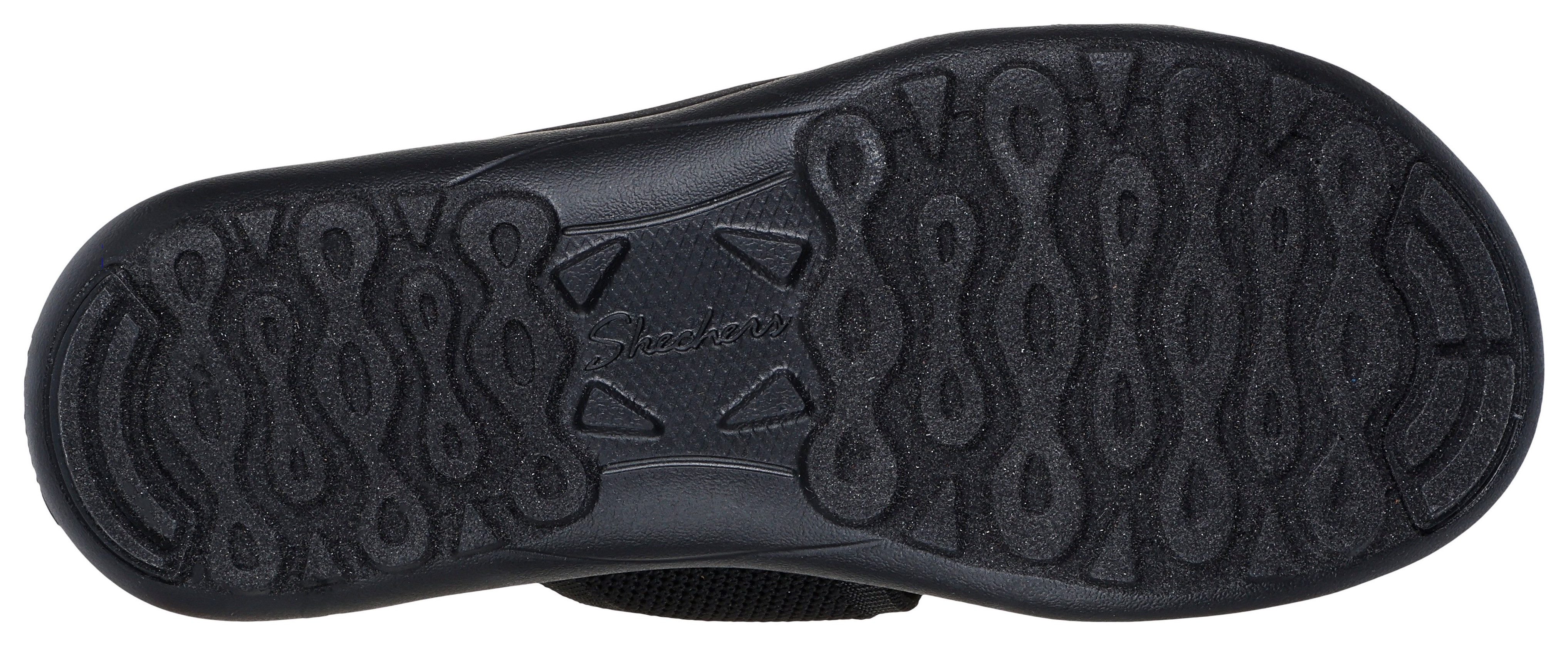 Skechers SPORTY SLIM Pantolette, Keilsandale, Strandschuh in veganer Verarb günstig online kaufen