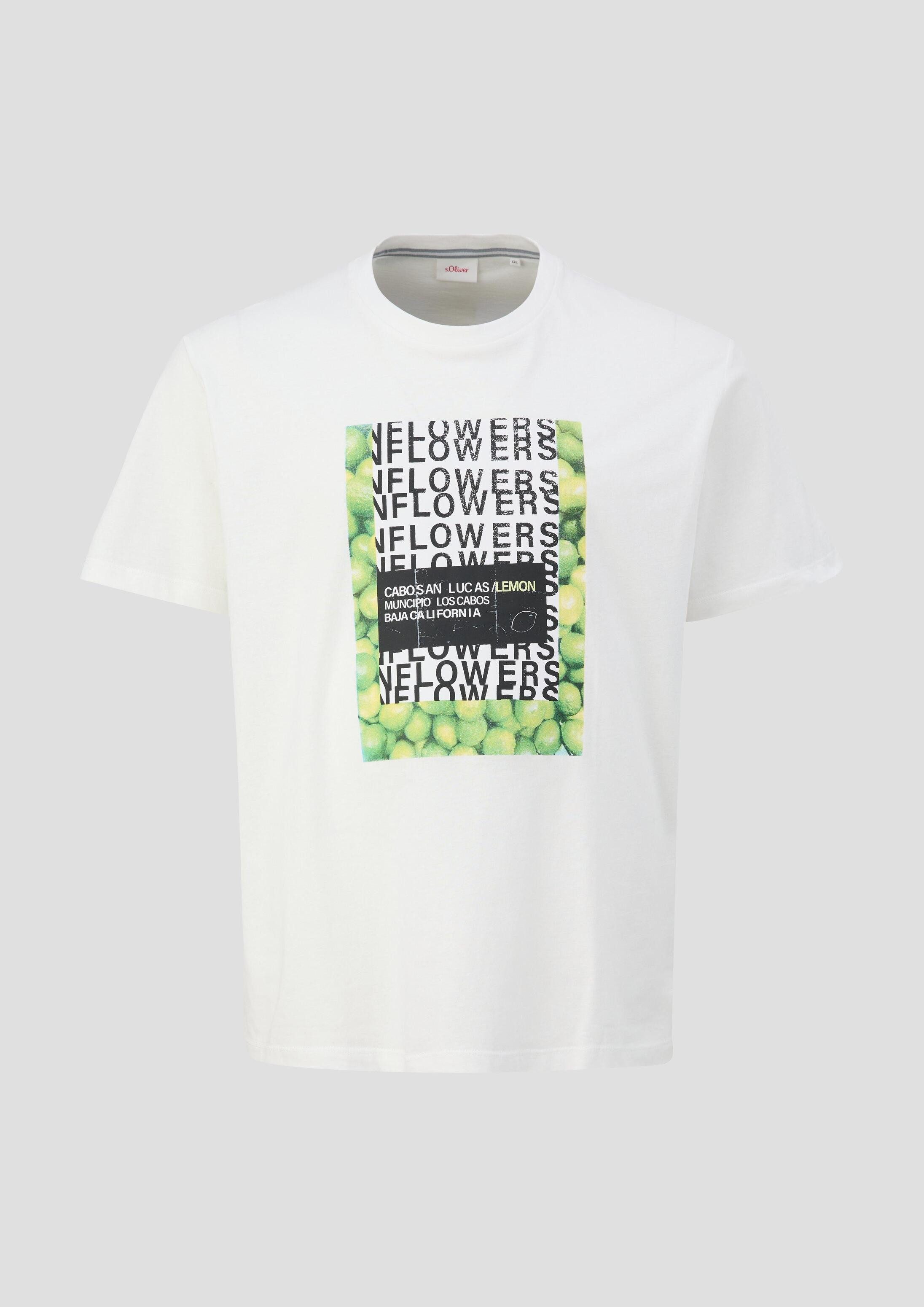 s.Oliver Kurzarmshirt T-Shirt Jerseyshirt mit Artwork