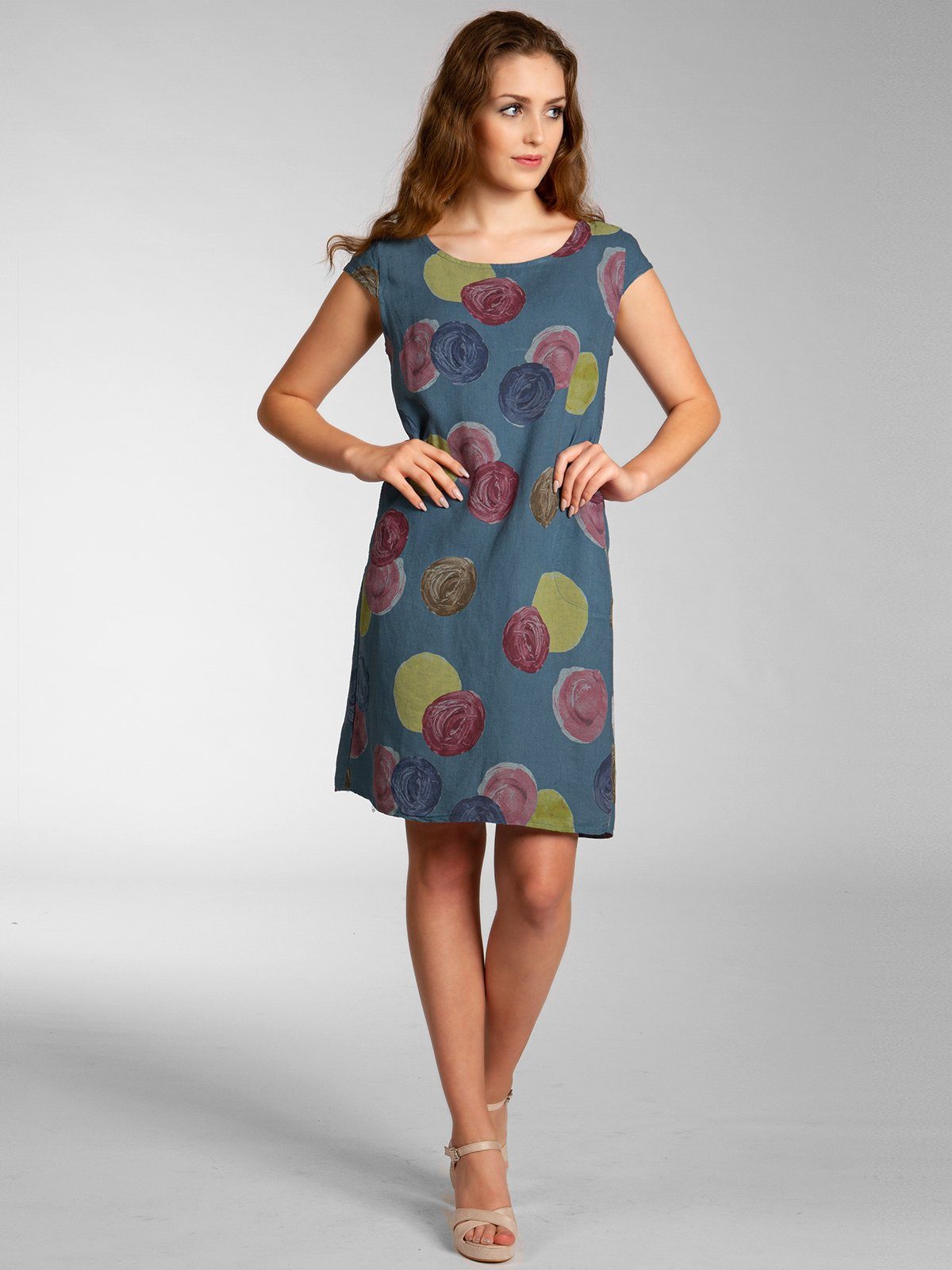 Caspar Sommerkleid SKL033 leichtes knielanges Damen günstig online kaufen