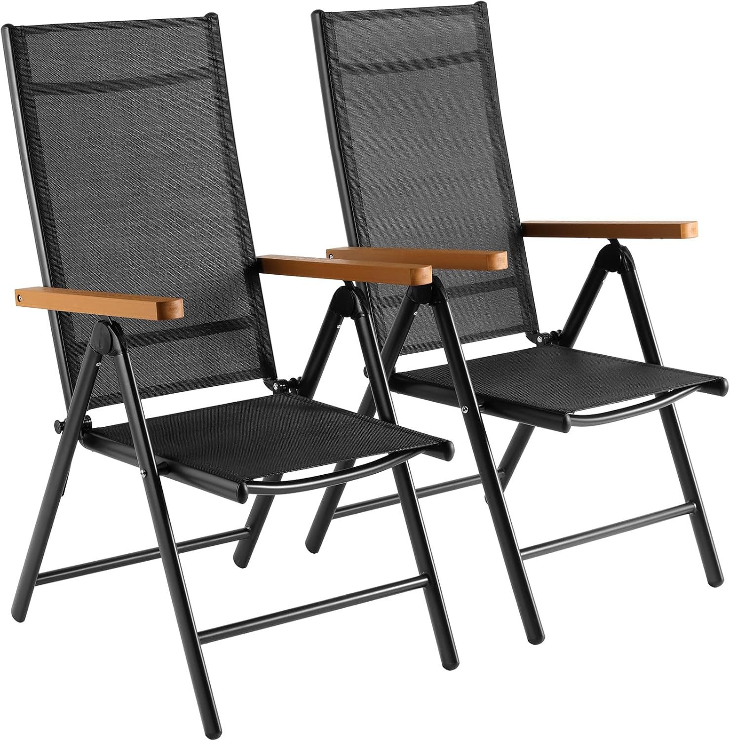 TLGREEN Gartenstuhl Hochlehner, 2/4er Set Balkonstuhl,Klappstuhl,Campingstü günstig online kaufen