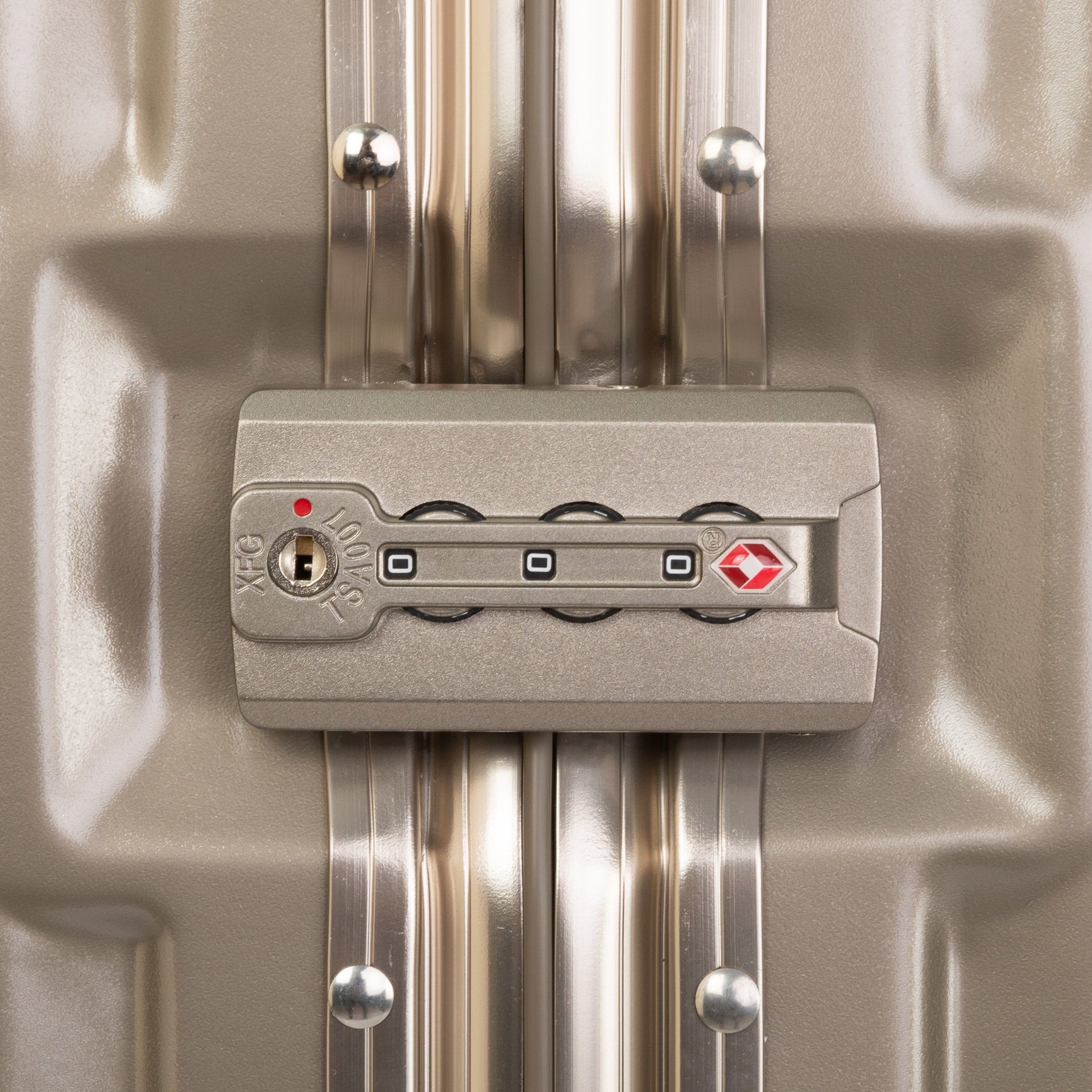 Travelhouse Trolleyset London, 4 Rollen, (2 tlg), TSA Zahlenschloss Alu-Rahmen Schnappverschluss Polycarbonat-Hartschale