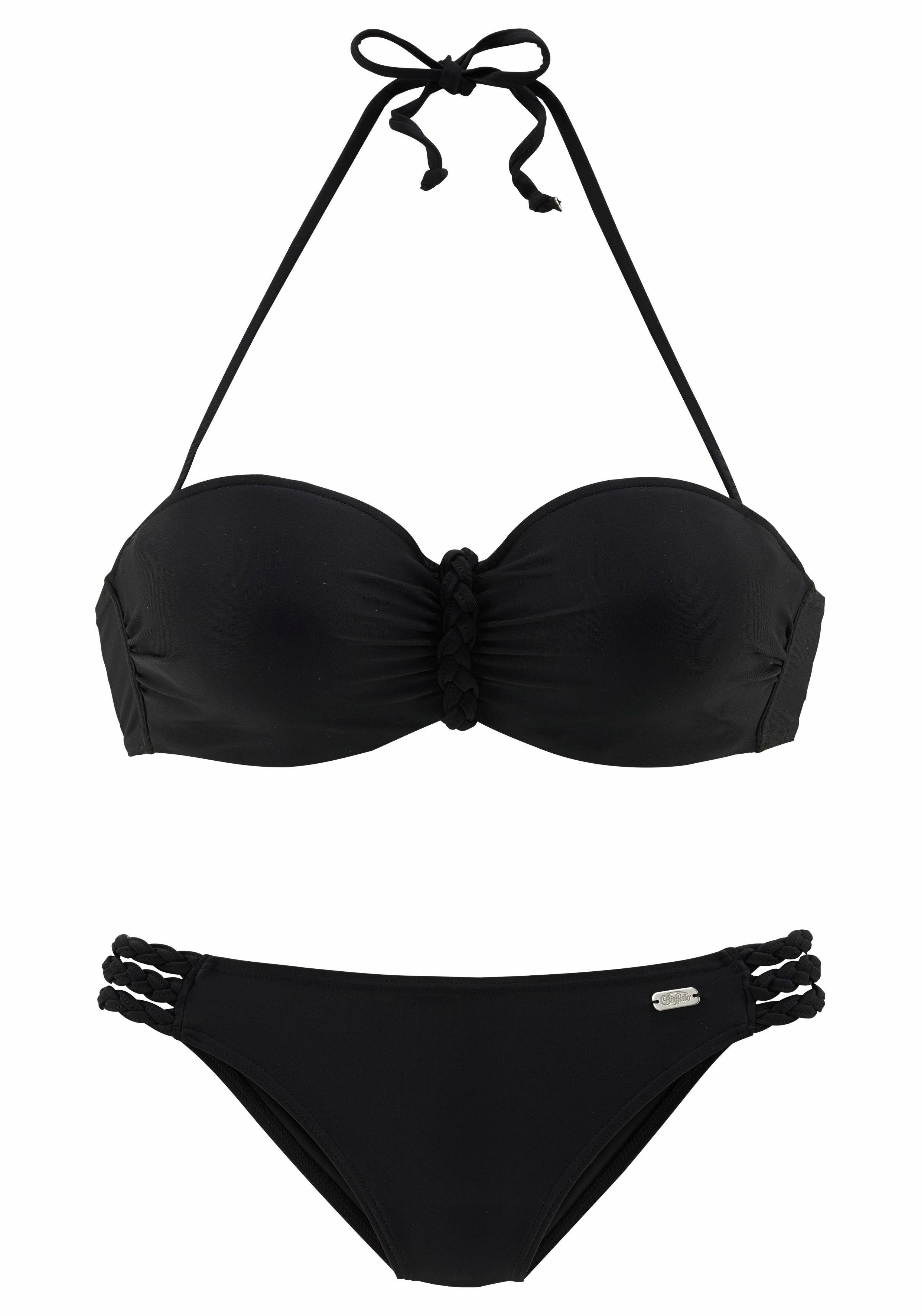 Buffalo Bügel-Bandeau-Bikini trendiger Look, mit abnehmbaren Trägern, mit g günstig online kaufen
