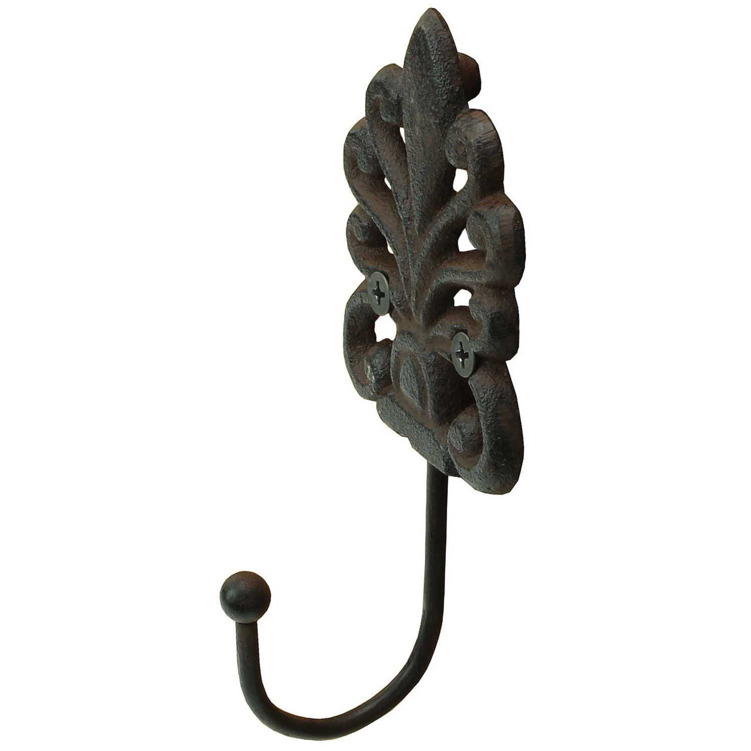 Macosa Home Wandhalter Wand Haken victorianisch Metall-Garderobenhaken Braun rostig Antik, Wand-Haken victorianisch Metall-Garderobenhaken Braun rostig Antik