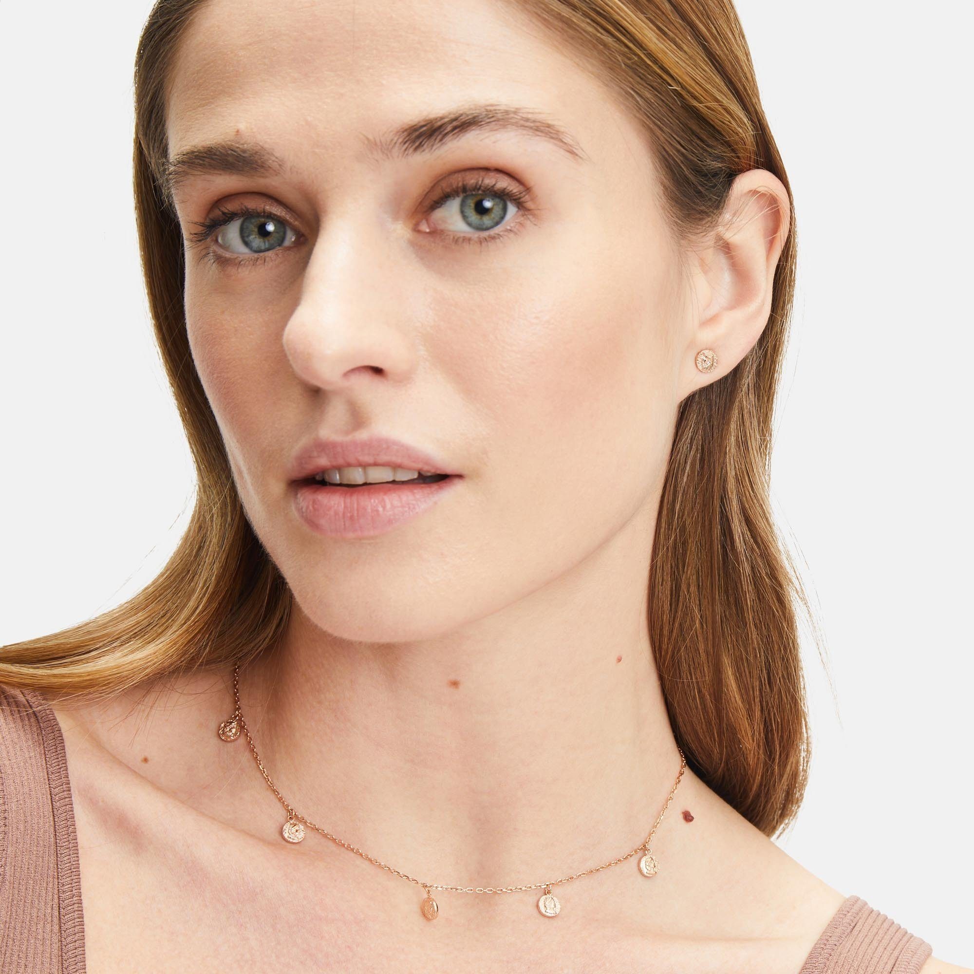 Tamaris Edelstahlkette Edelstahl rosa...