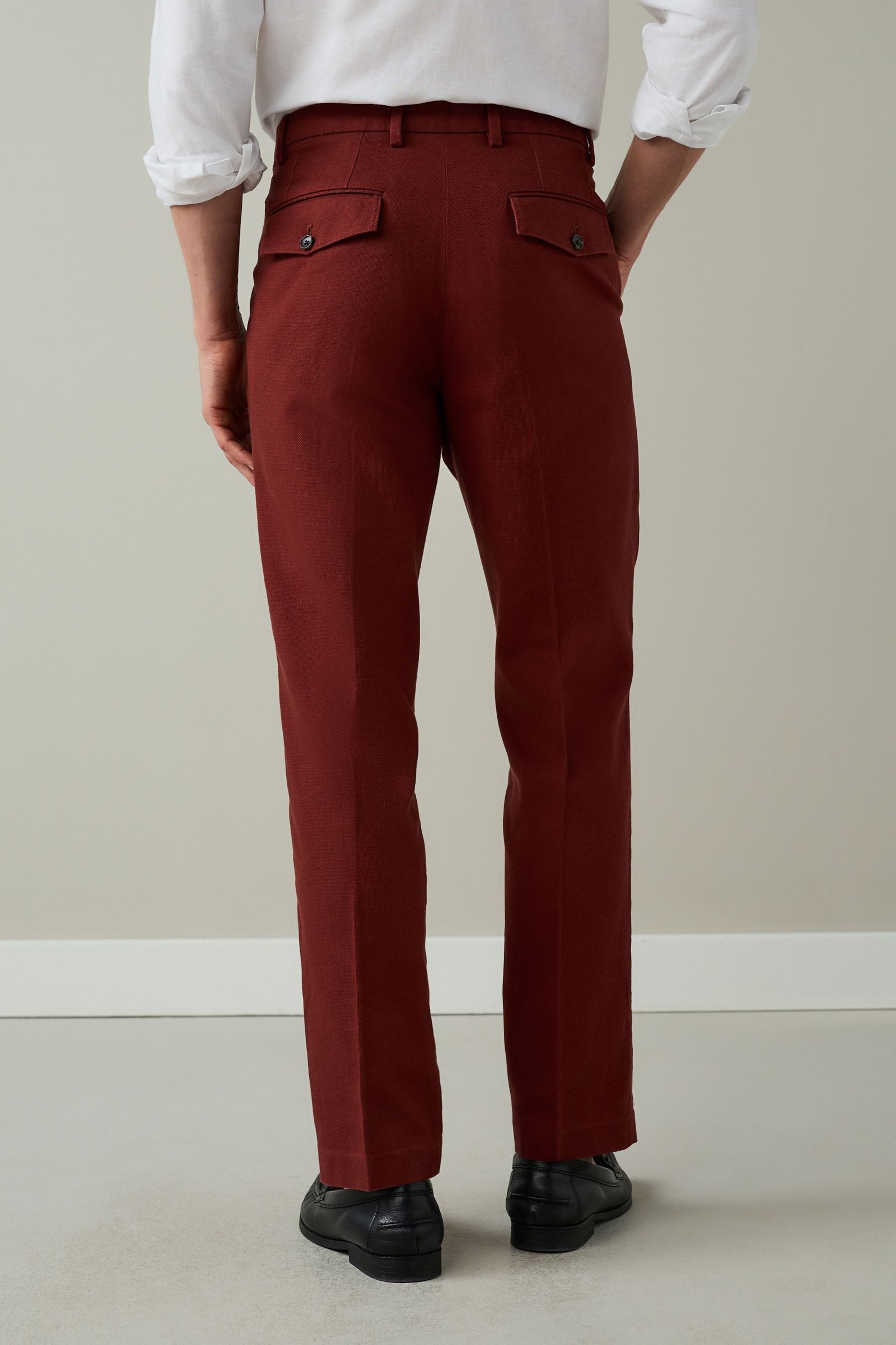 Next Chinohose Elegante, strukturierte Chinohose aus Baumwolle (1-tlg)