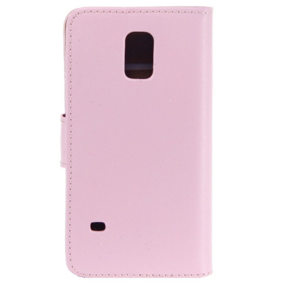Handytasche Leder Handyhülle für Samsung Galaxy S5 mini Pink Schutz Tasche 4250710 (Book Cover)