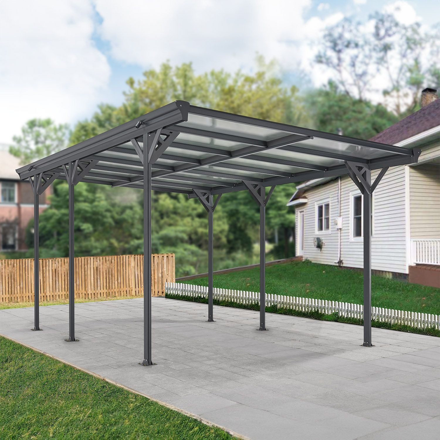 Juskys Einzelcarport, BxT: 305x503 cm, 217 günstig online kaufen