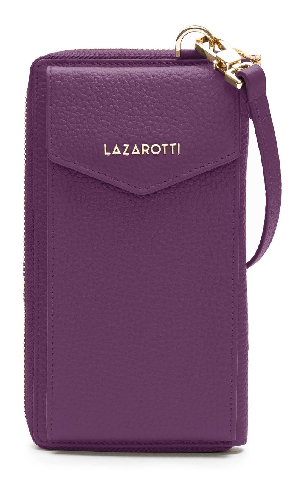 Lazarotti Geldbörse Zip Around Wallet With Phone Pocket, aus echtem Leder