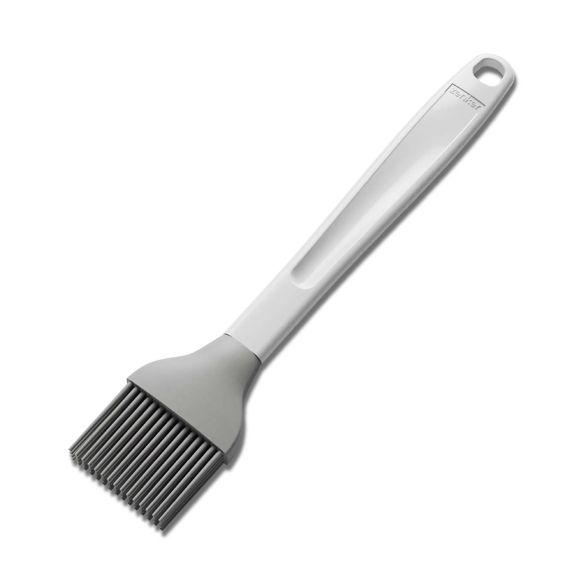 Zenker Backpinsel Silikon, Küchenhelfer, Backutensil, Glasurenpinsel, Silikonpinsel