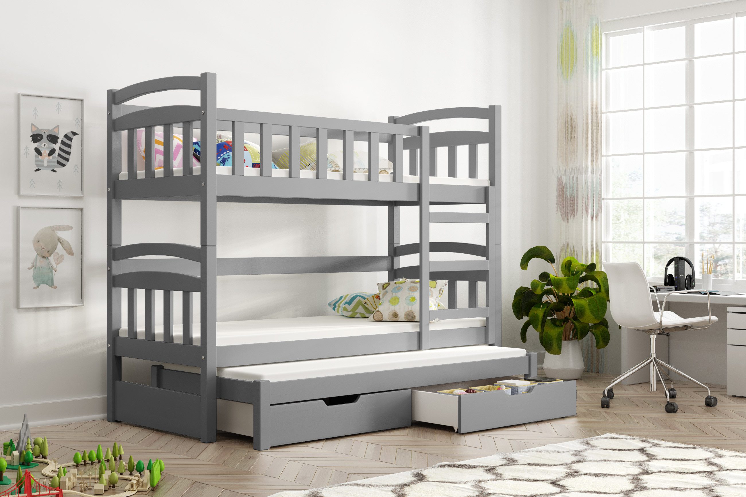 thematys Hochbett Etagenbett Stockbett mit Rausfallschutz günstig online kaufen