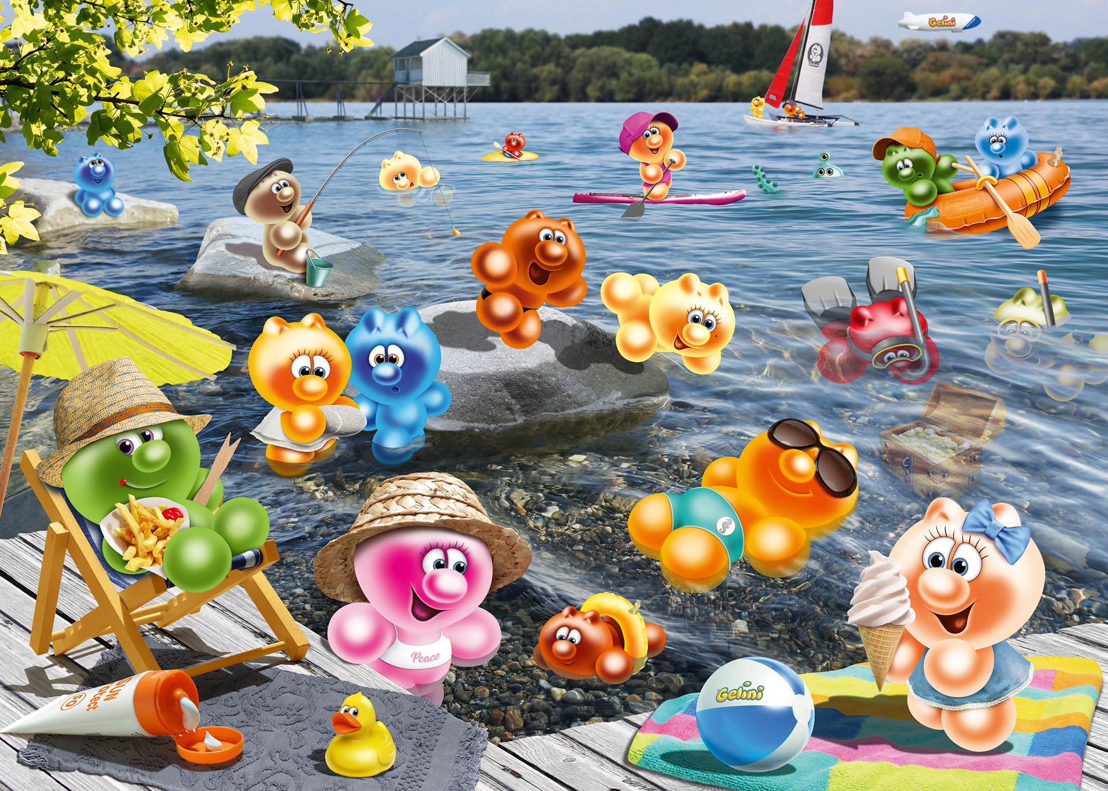 Ravensburger Puzzle Gelini Seepicknick, 1000 Puzzleteile, Made in Germany günstig online kaufen