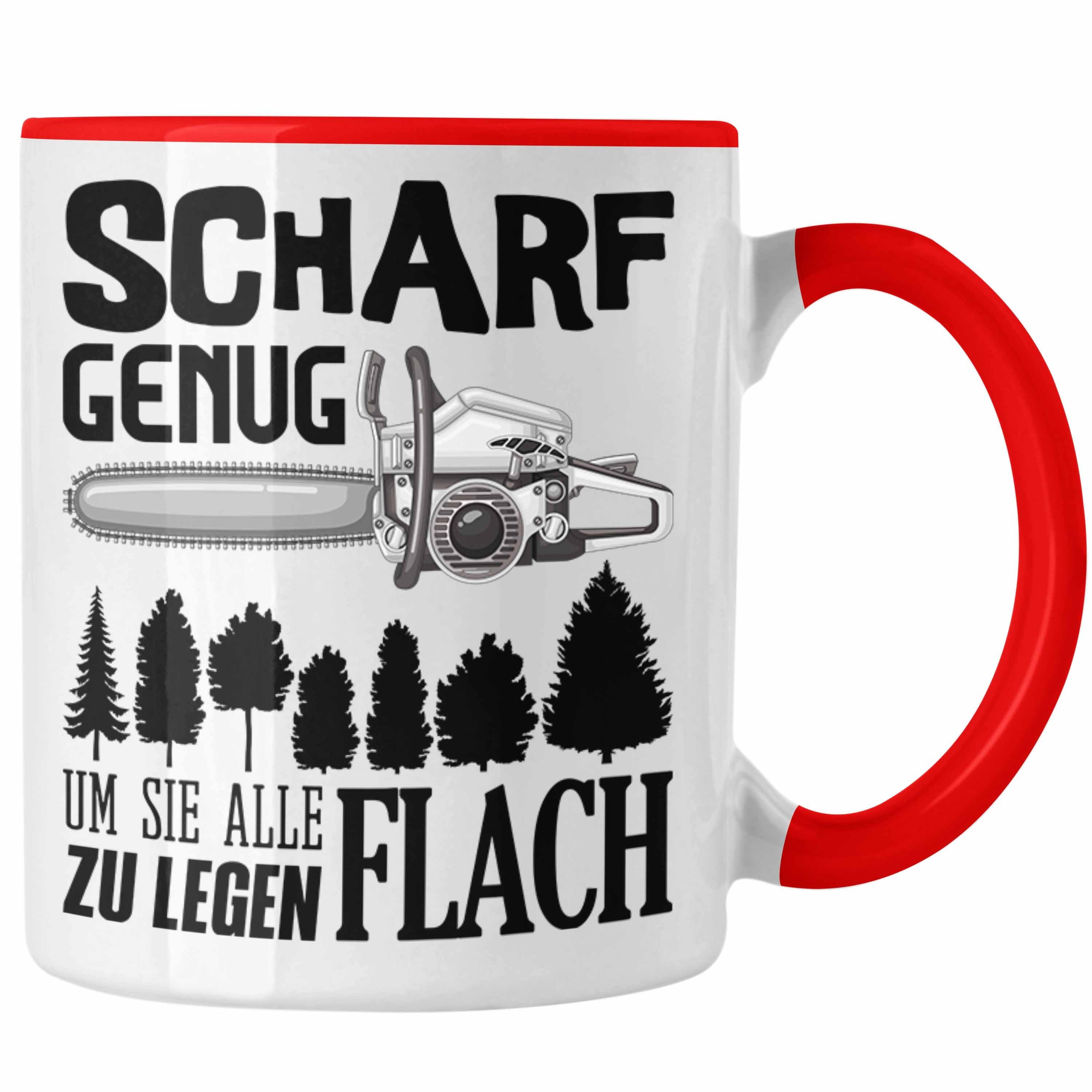 Trendation Tasse Waldarbeiter Tasse Geschenk für Holzhauer Holzer