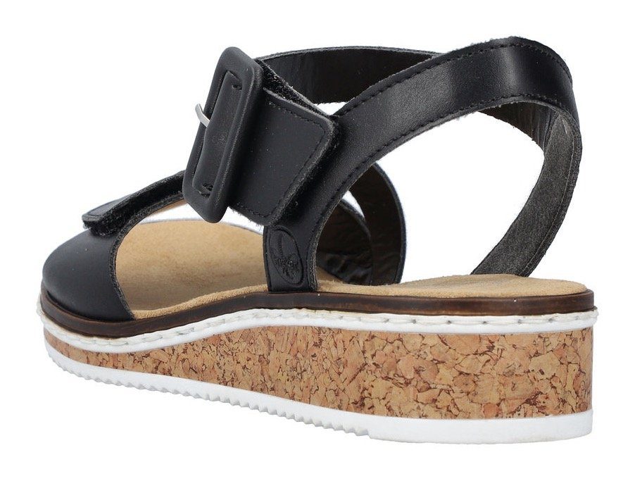 Rieker Riemchensandale Sommerschuh, Sandalette, Keilabsatz, mit asymmetrisc günstig online kaufen