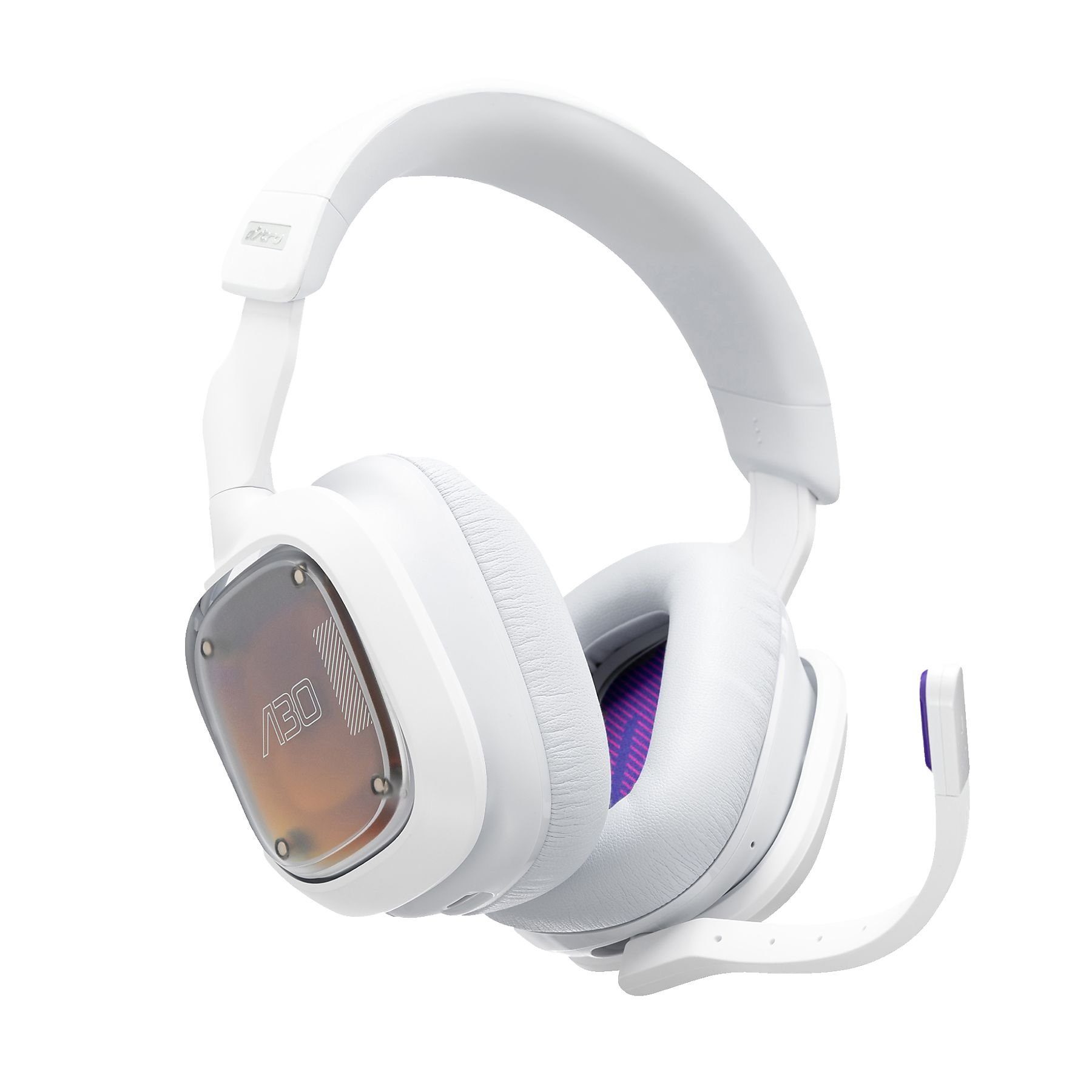 ASTRO GAMING A30 Lightspeed XBOX kabelloses Gaming-Headset (Bluetooth, Lightspeed, Over-ear, Lighstpeed, 3,5mm Aux, 27 Stunden Laufzeit, Bluetooth) Weiß Purple