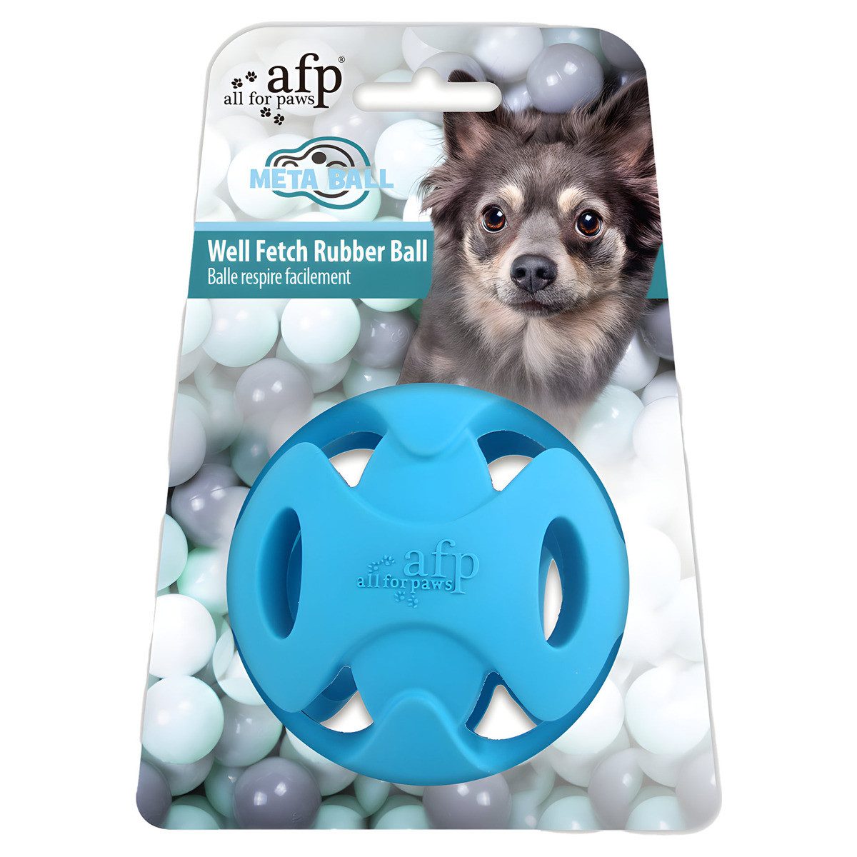 Tierball Hundespielzeug Meta Ball Well Fetch Ball blau