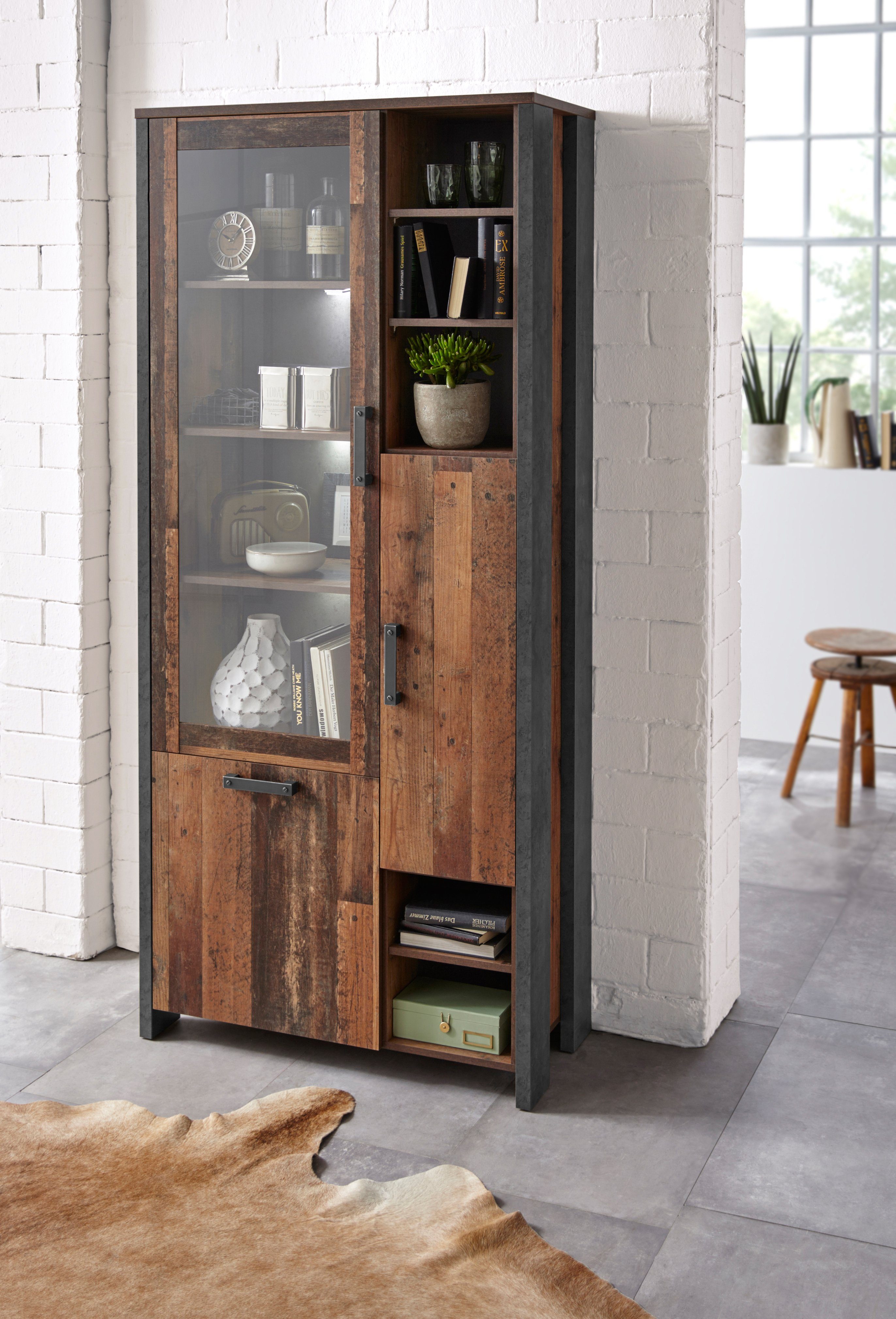 FORTE Highboard Clif, Höhe 205 cm