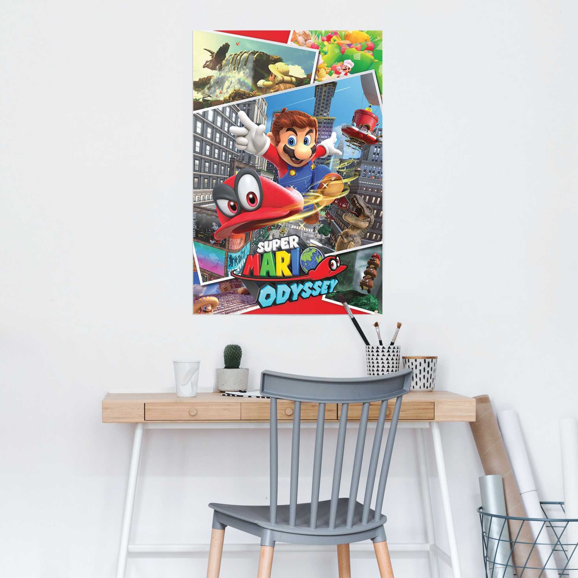 Super (1 Mario Reinders! Odyssey, Poster St)