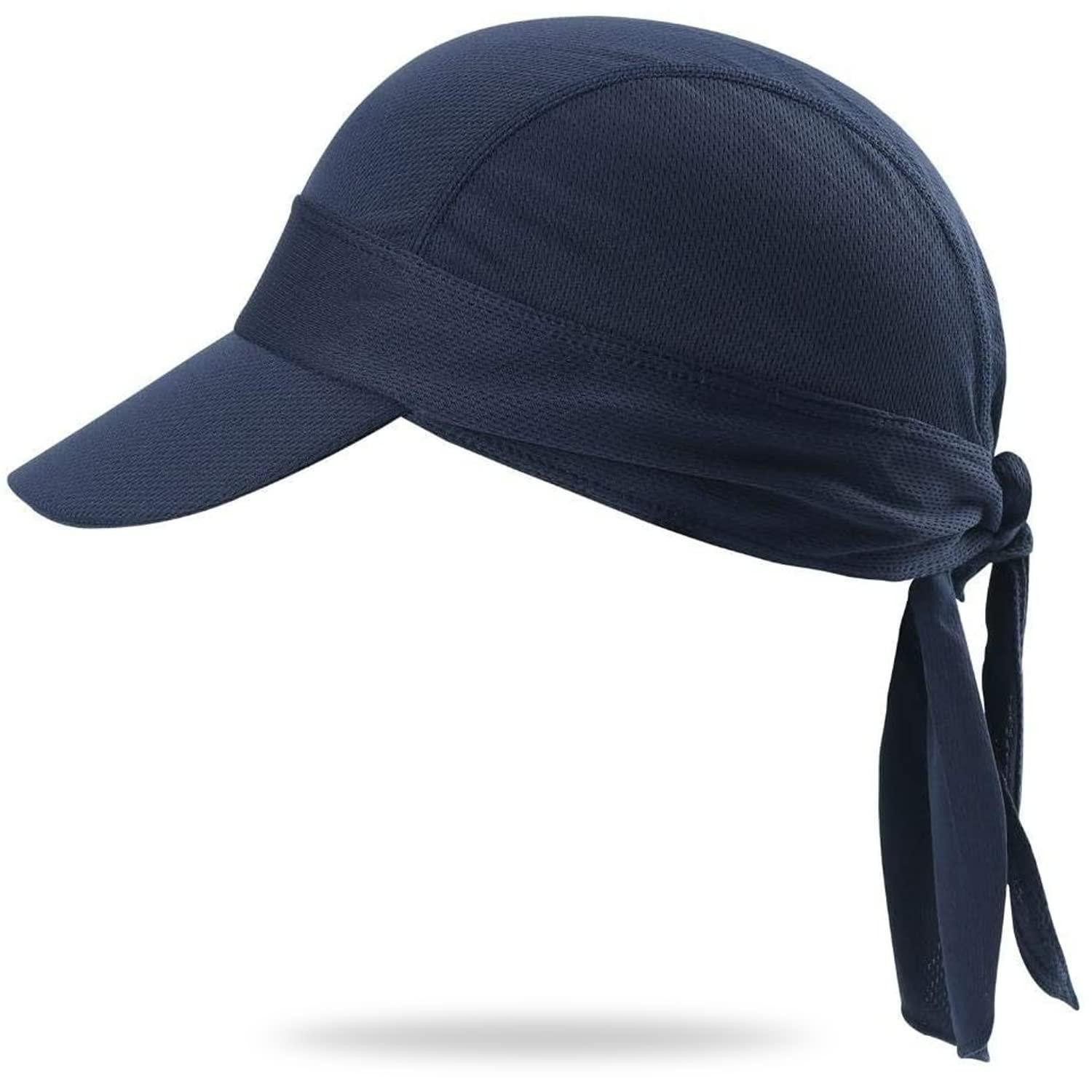 Schirmmütze Bandana Cap Kopftuch Pirat Bikertuch Radsport Saphirblau Einheitsgröße