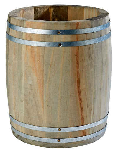 APS Besteckträger Country Style, Besteckbehälter Holzfass, Durchmesser 11.5 cm Höhe 14 cm, 700 ml Holz