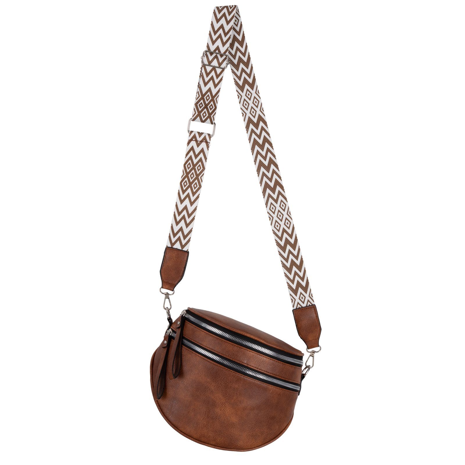 Gürteltasche Bauchtasche Umhängetasche Crossbody-Bag Kunstleder Italy-Design