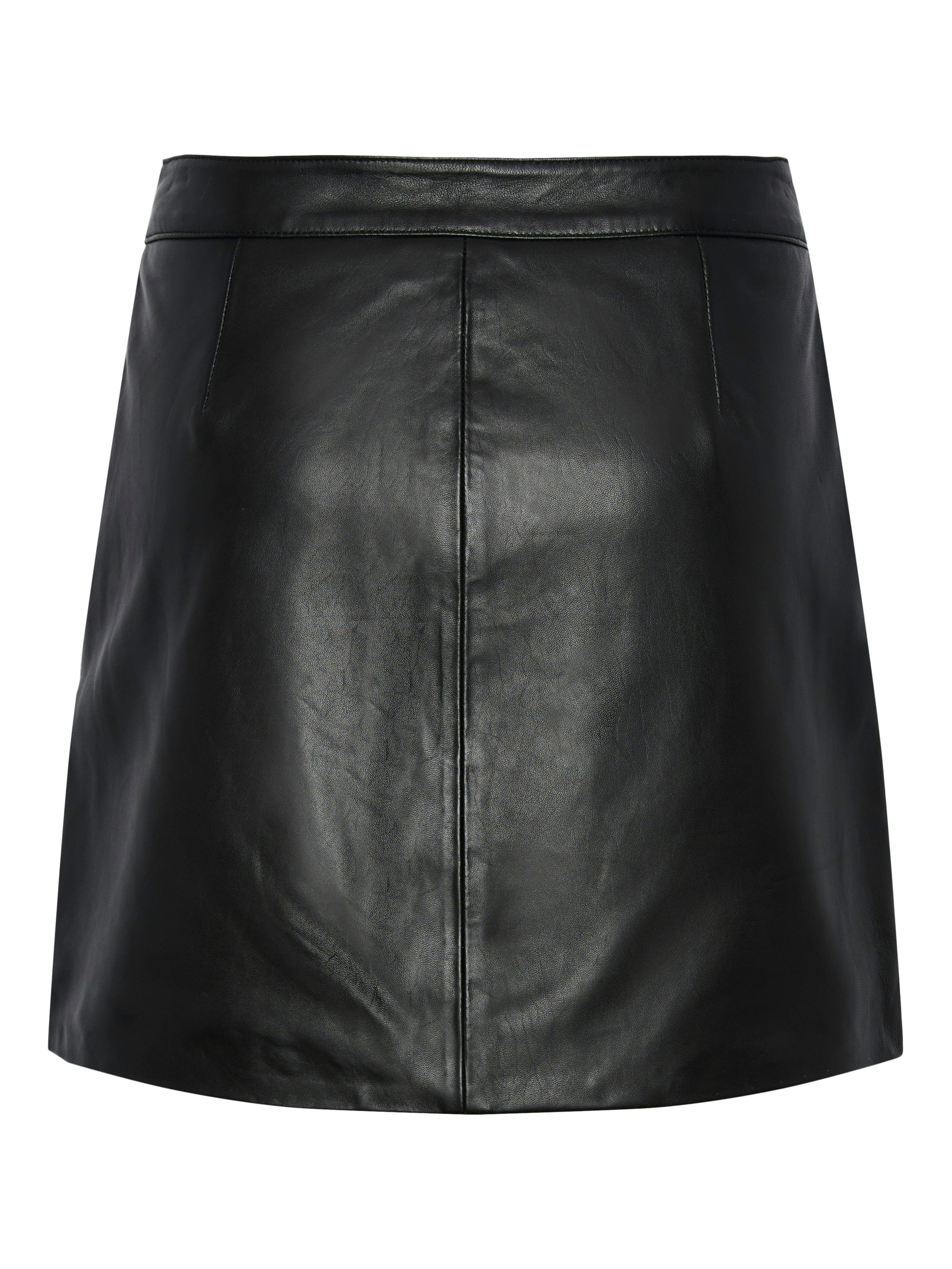 Y.A.S Lederrock YASLYMA HMW LEATHER SKIRT NOOS
