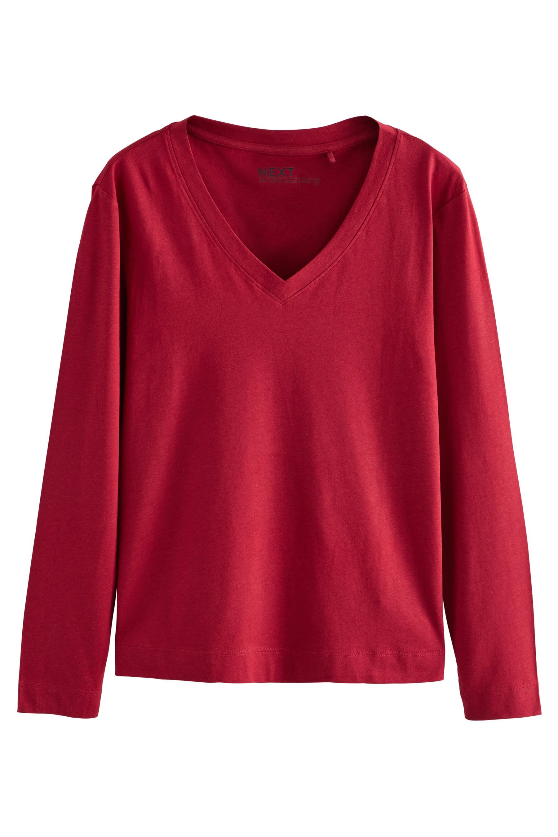 Next T-Shirt Legeres Langarmshirt aus Baumwoll-Modal-Gemisch (1-tlg) günstig online kaufen