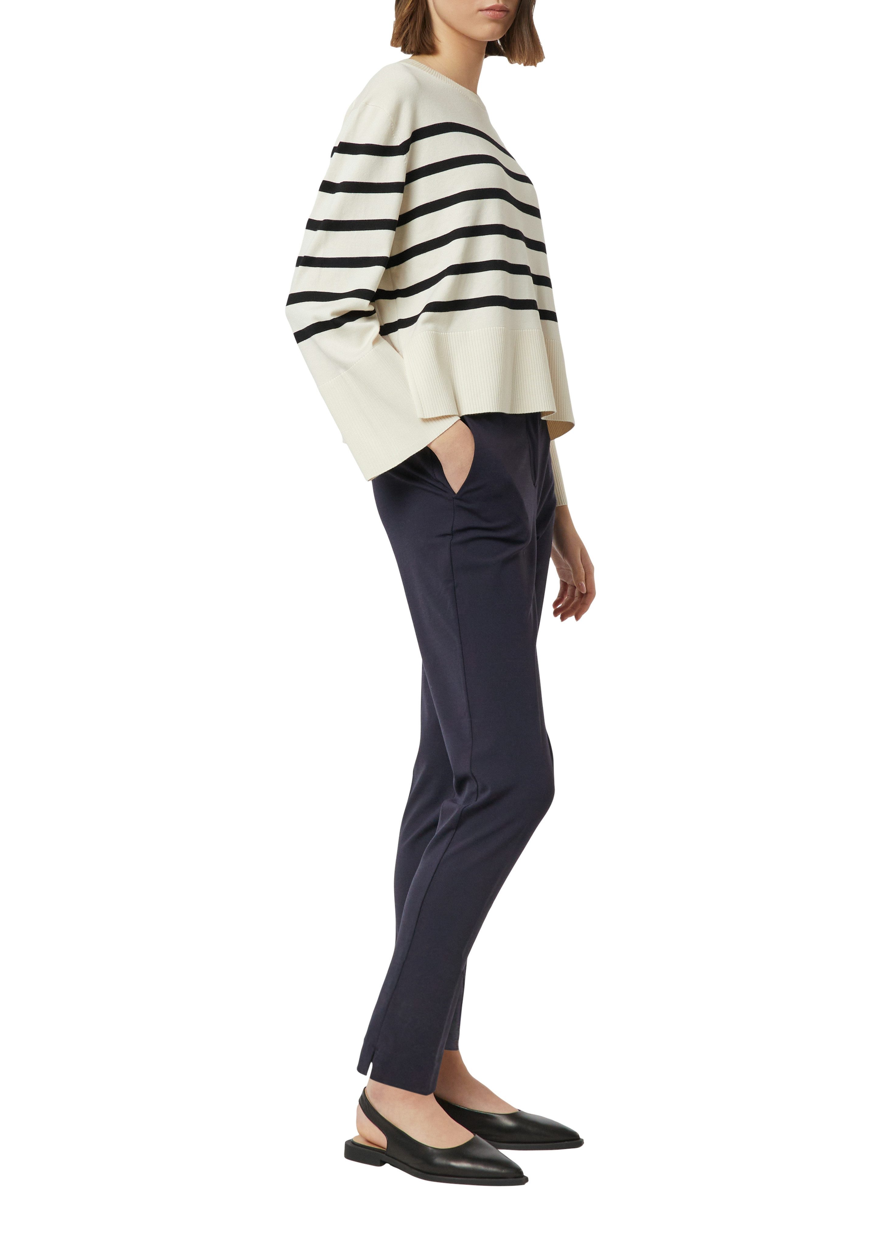 comma Stoffhose mit Bundfalte und Viskose-Stretch günstig online kaufen