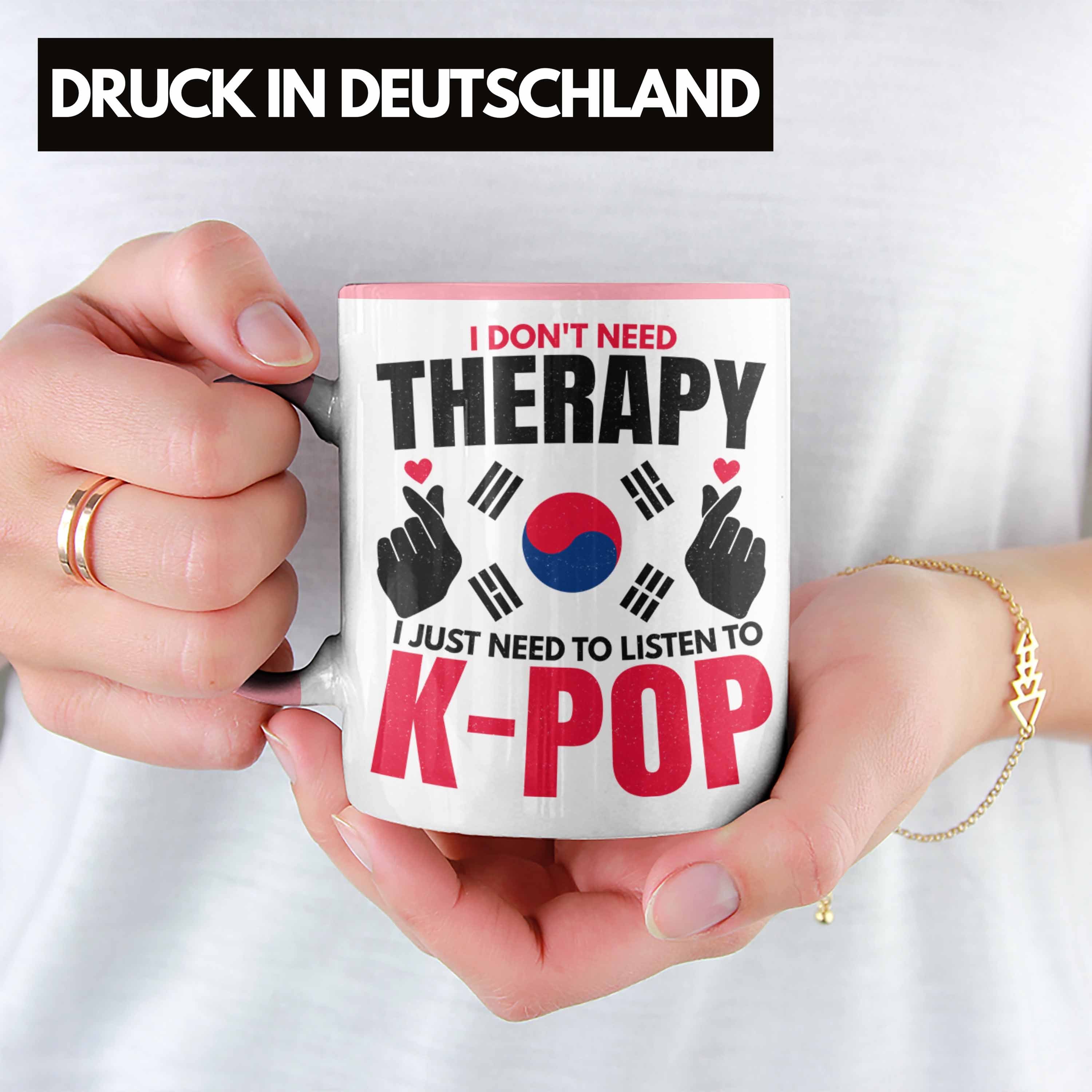 Kpop Südkorea Style Geschenk K-Pop Trendation Tasse Rosa Geschenkidee Spruch Koreal Tasse - Trendation