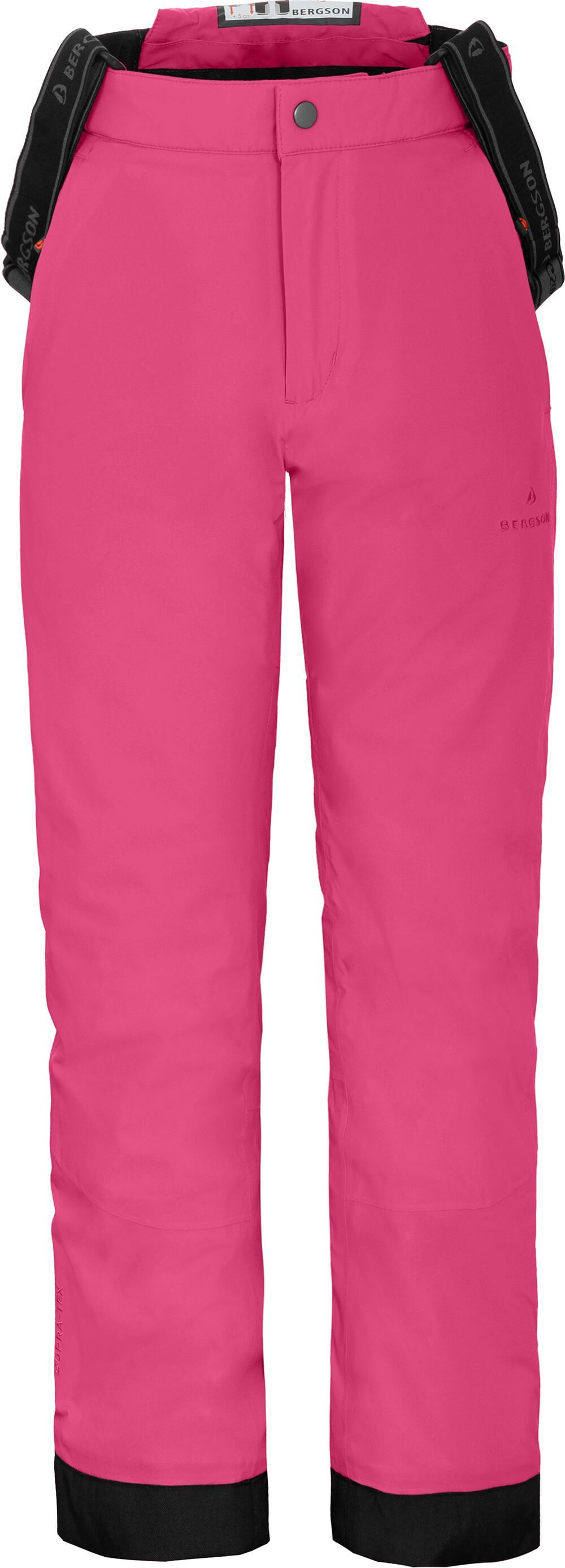 Bergson Skihose PELLY Kinder Skihose, wattiert, 20000 mm Wassersäule, Normalgrößen, pink