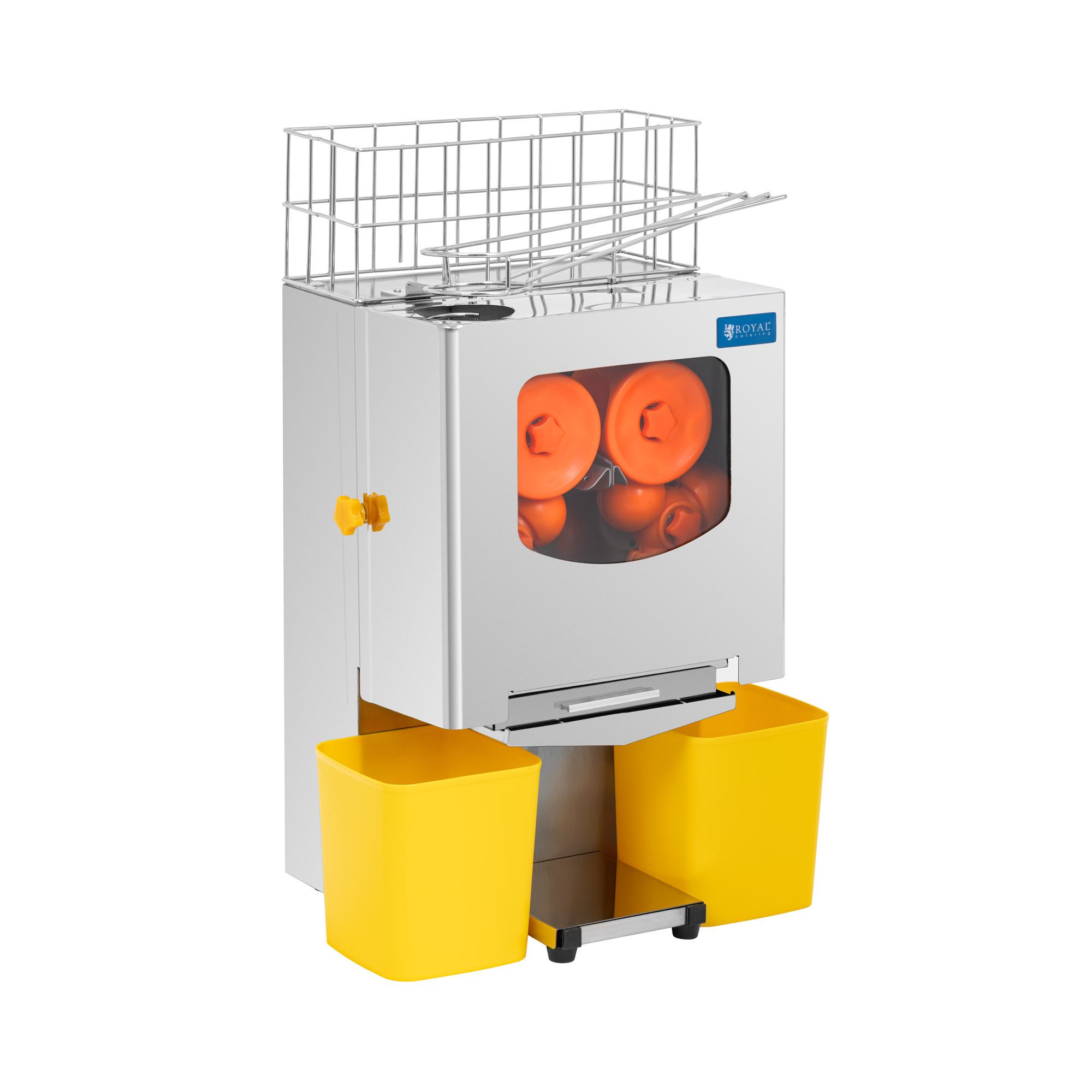 Royal Catering Zitruspresse Elektrische Orangenpresse 20 Orangen/min 120 W Gastro Saftpresse, 120 W