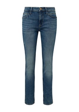 s.Oliver Stretch-Jeans mit Leder-Badge hinten am Bund