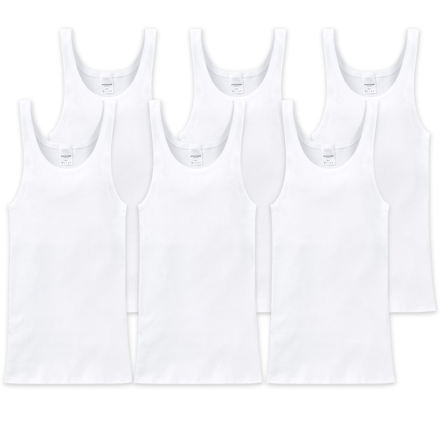 6 x weiß