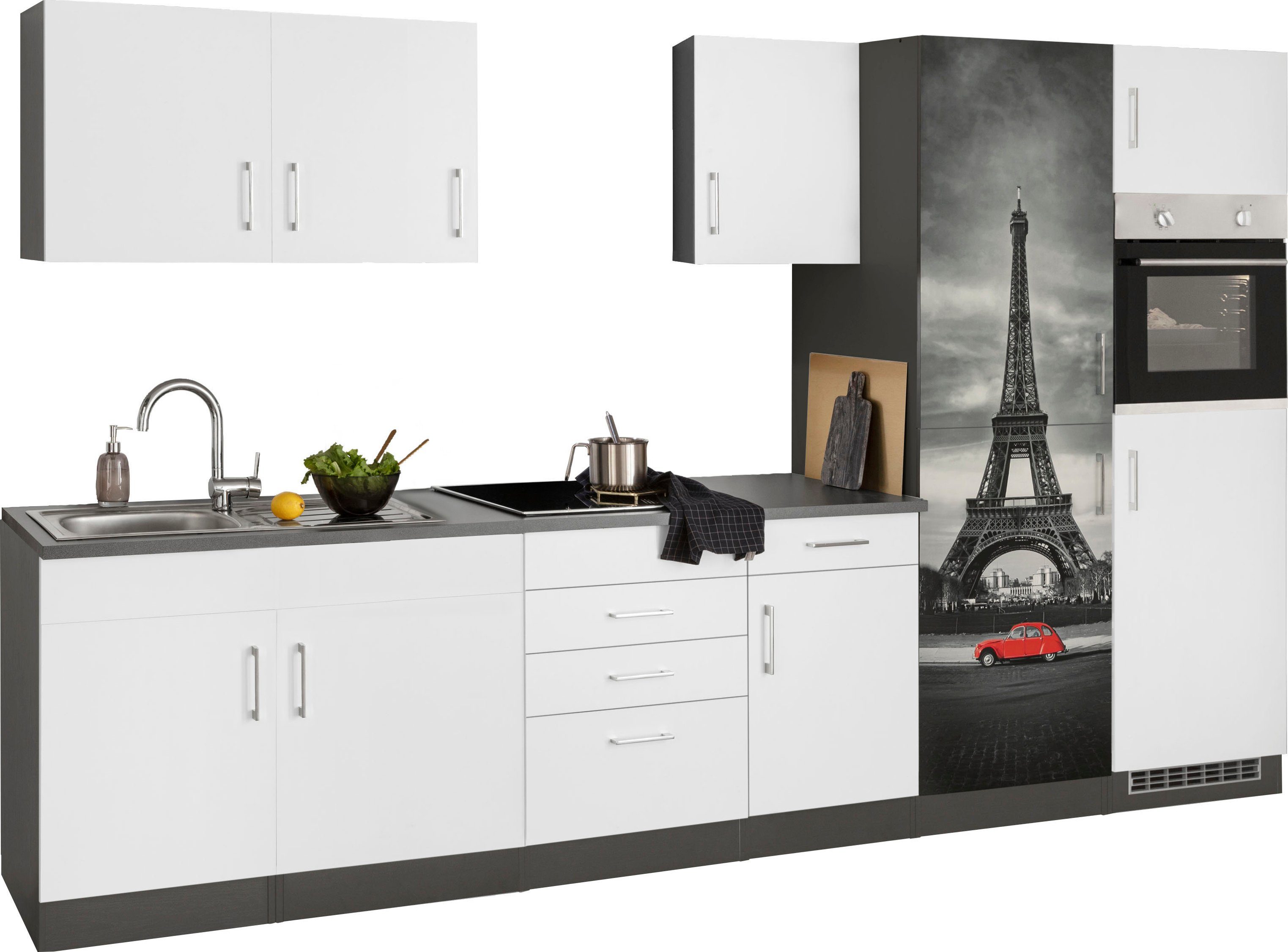 Front: weiß | Korpus: grafit