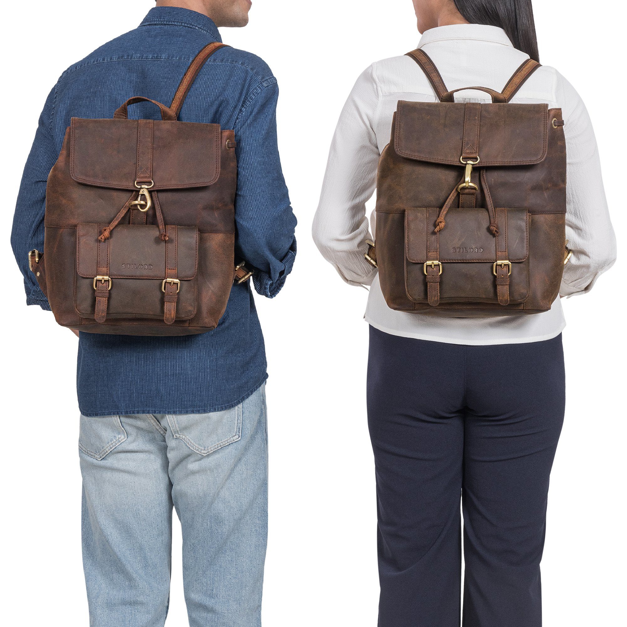 STILORD Cityrucksack "Kacey" Daypack Damen Leder günstig online kaufen