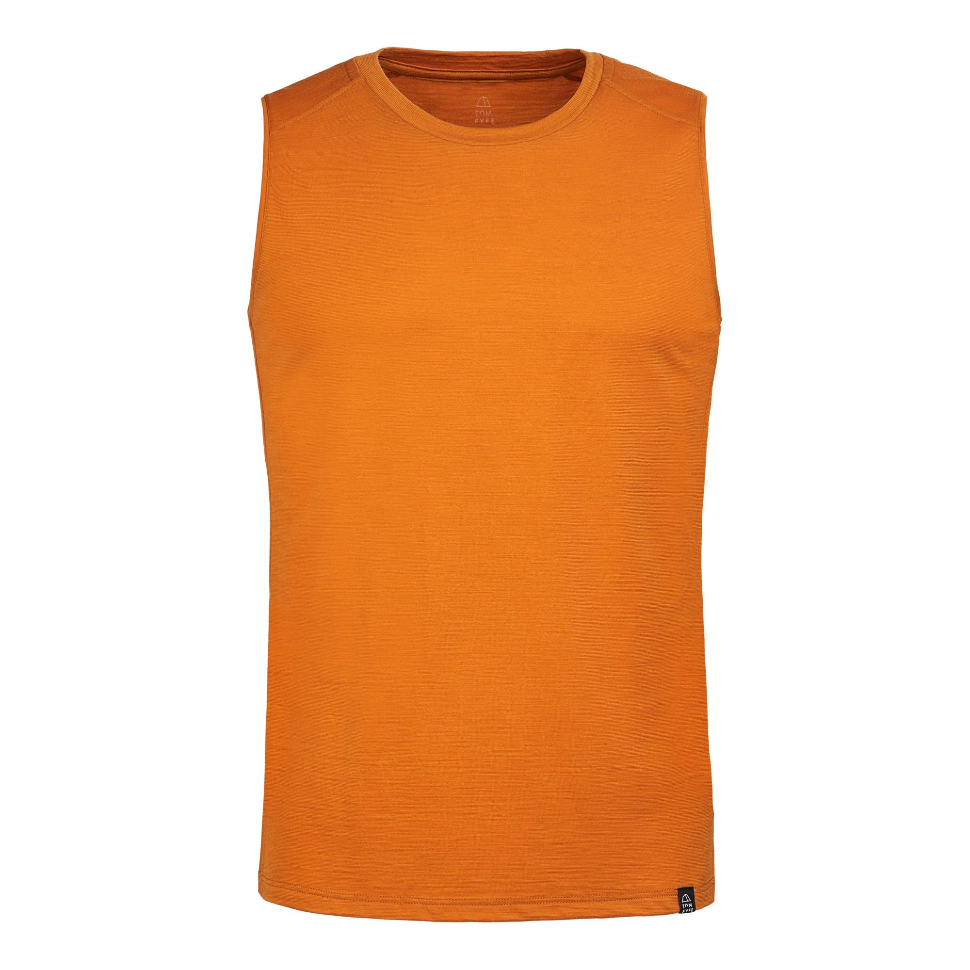 Tom Fyfe Tanktop TOM FYFE Merino Tank-Top Herren Kurkuma / L