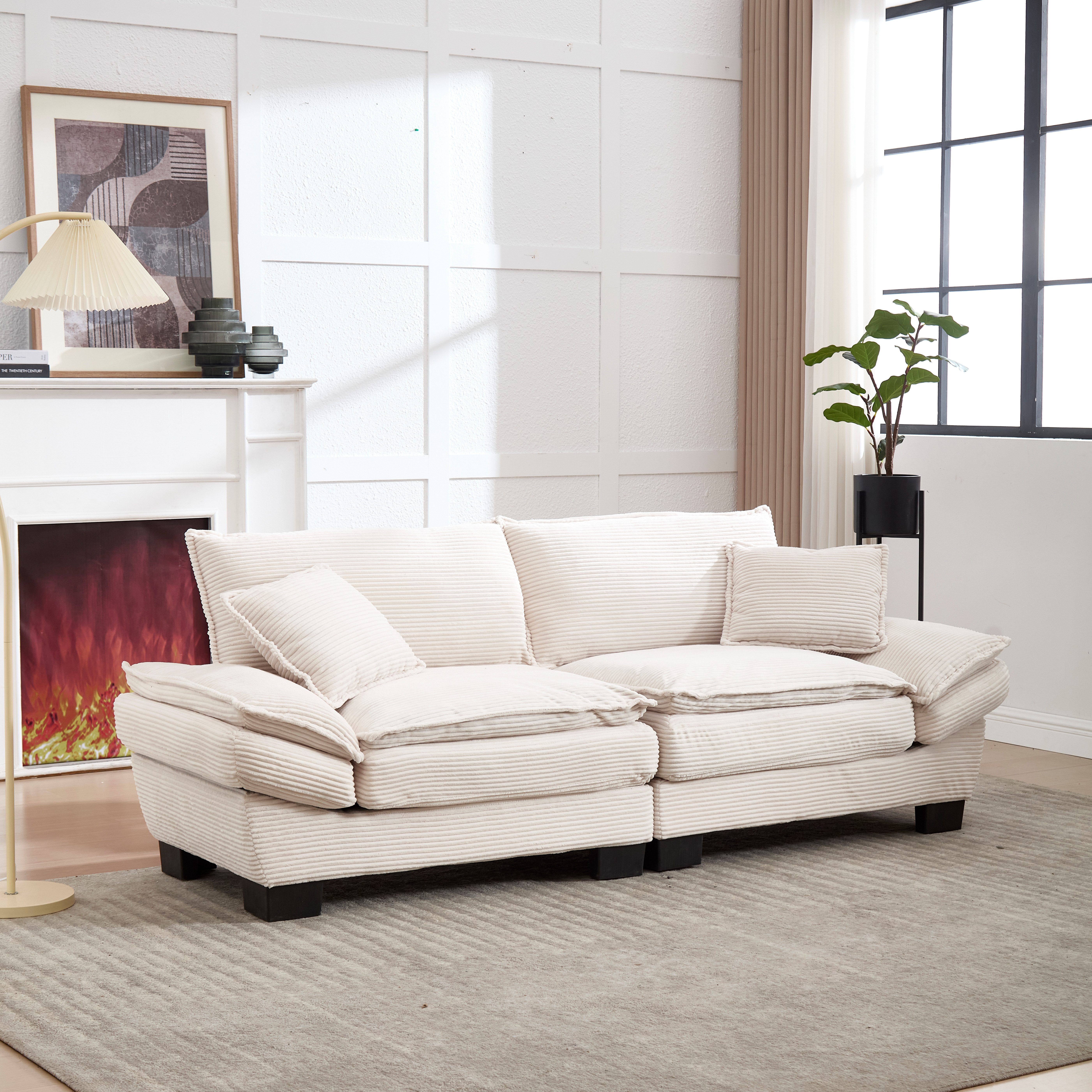 TavilaEcon Loungesofa Modernes Doppelsofa aus luxuriösem Samt mit elegantem günstig online kaufen