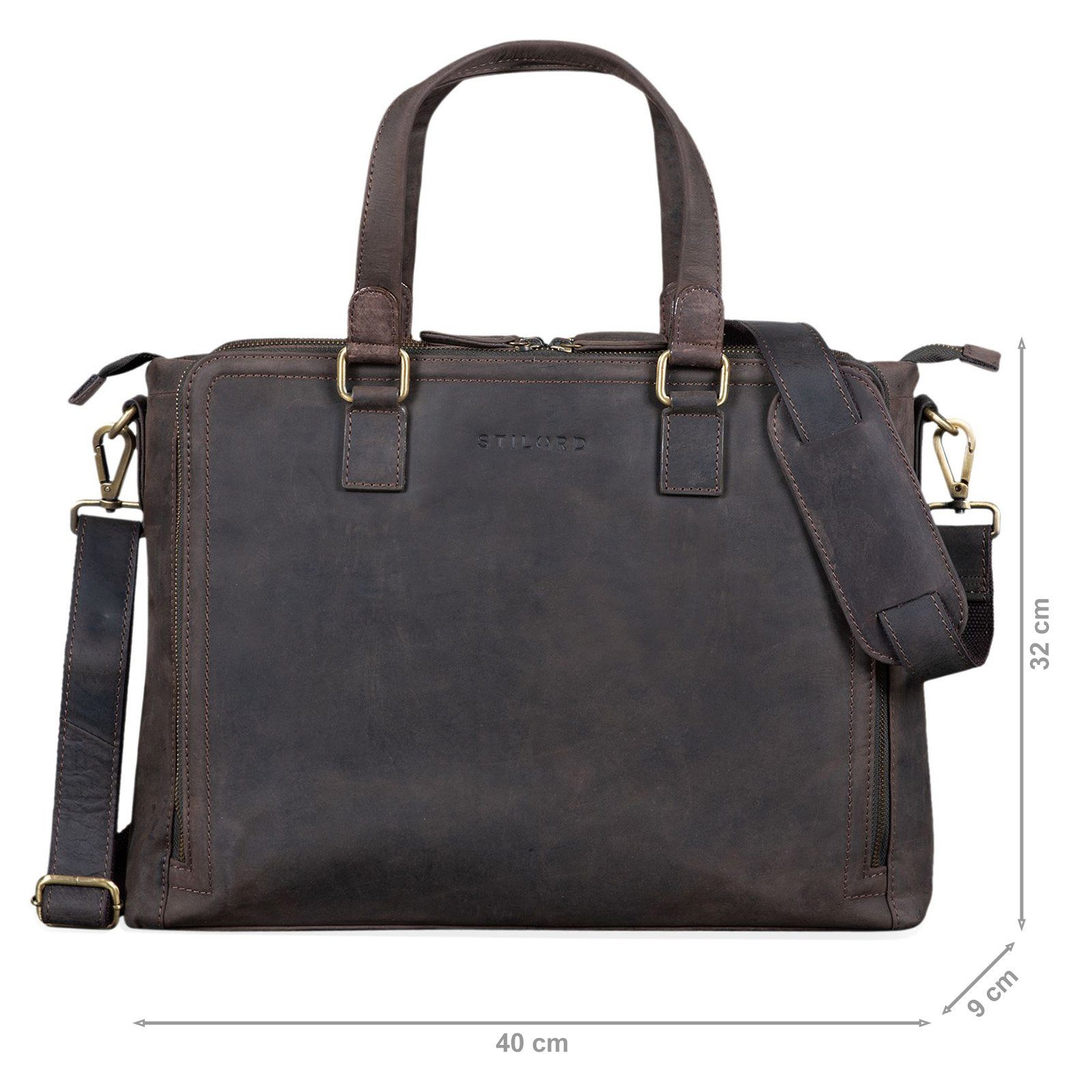 STILORD Handtasche "Claire" Businesstasche Damen Leder