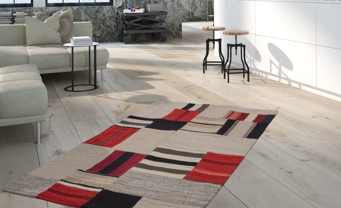 Kayoom Teppich Radical 240, rechteckig, Höhe: 15 mm, Handgewebter Jacquard-Kilim, hochwertige Materialmischung