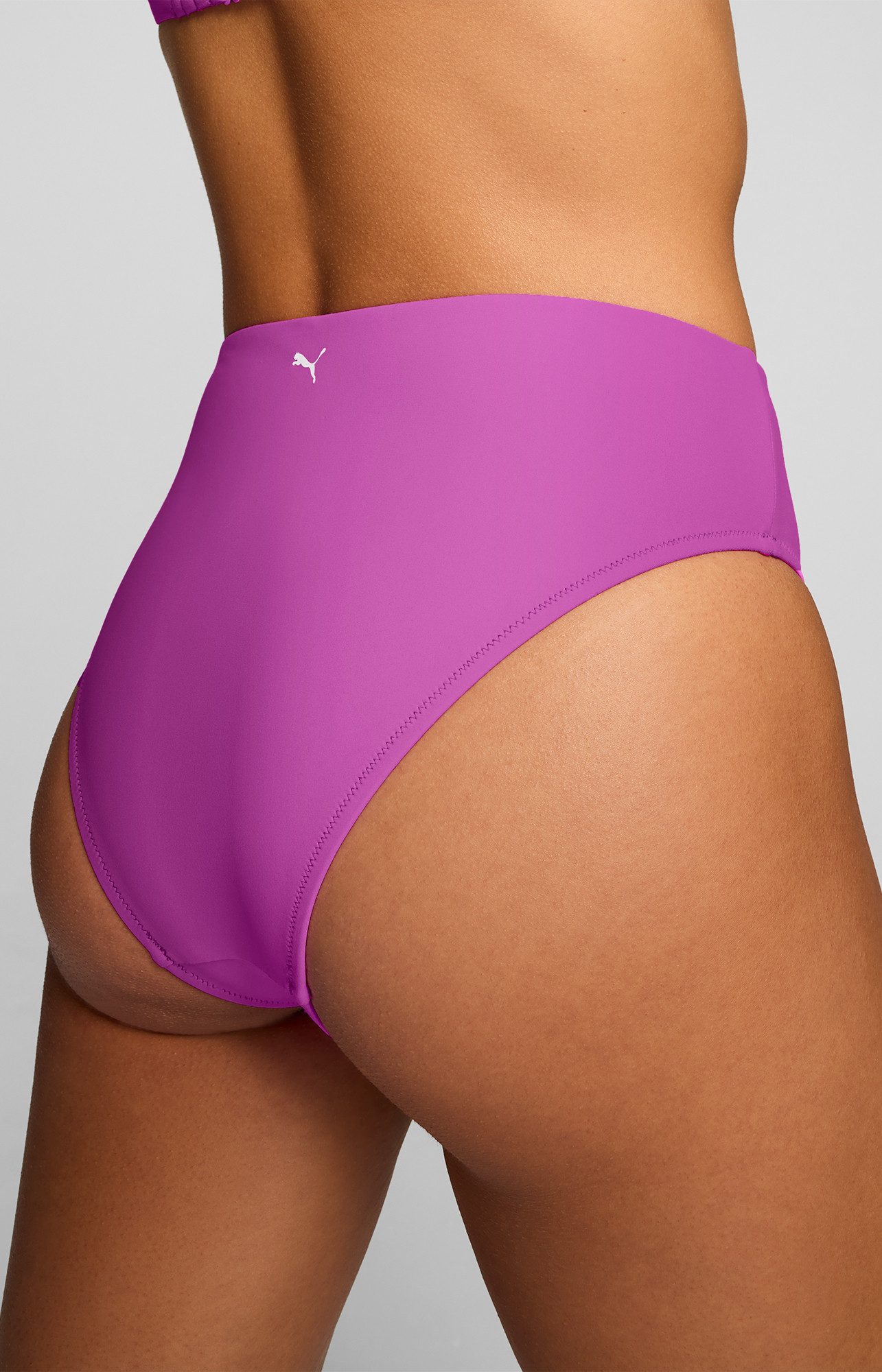 PUMA Highwaist-Bikini-Hose PUMA SWIM WOMEN HIGH WAIST BRIEFS mit hohem Beinausschnitt, elastisch