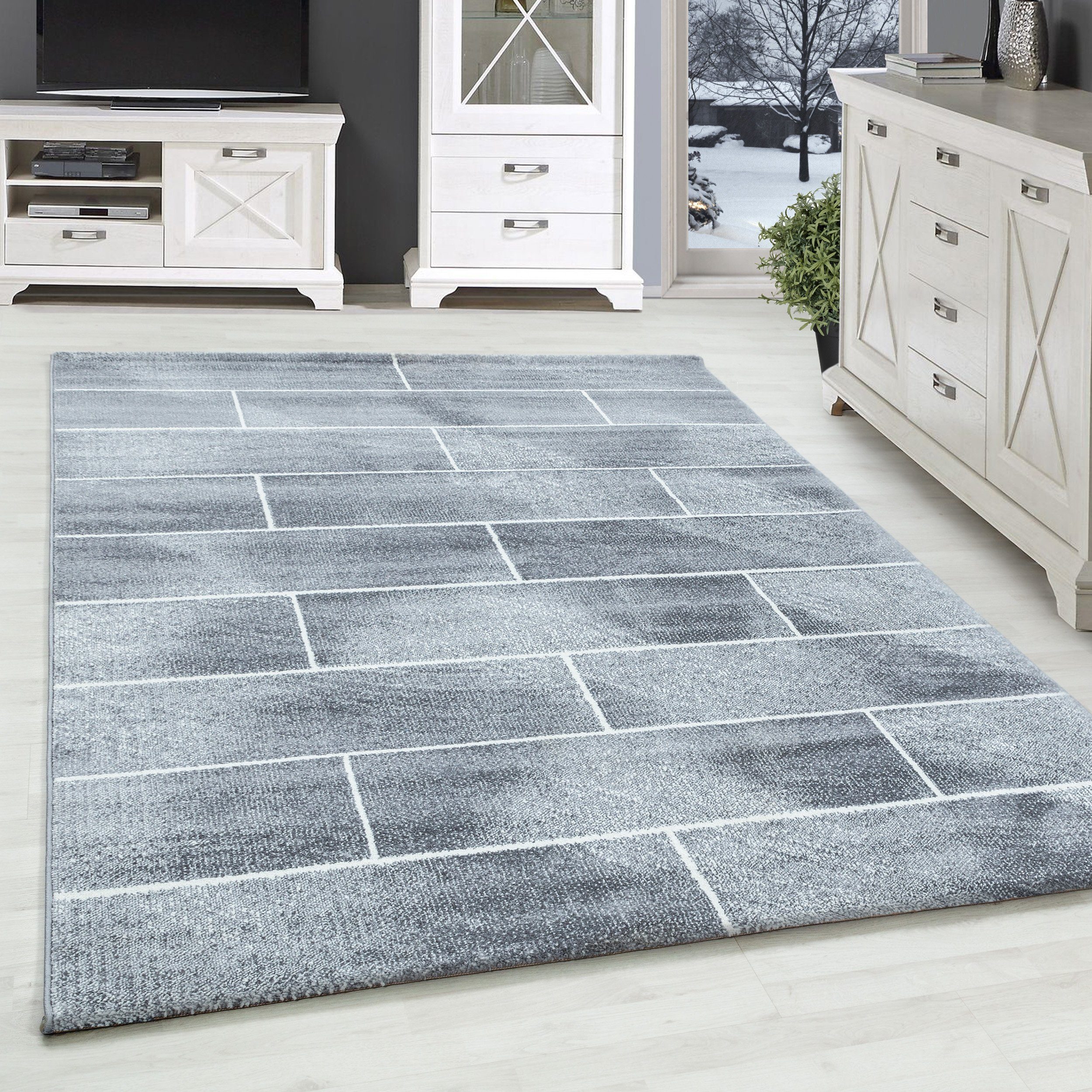 SIMPEX24 Teppich Geometrisch Design, Läufer, Höhe: günstig online kaufen