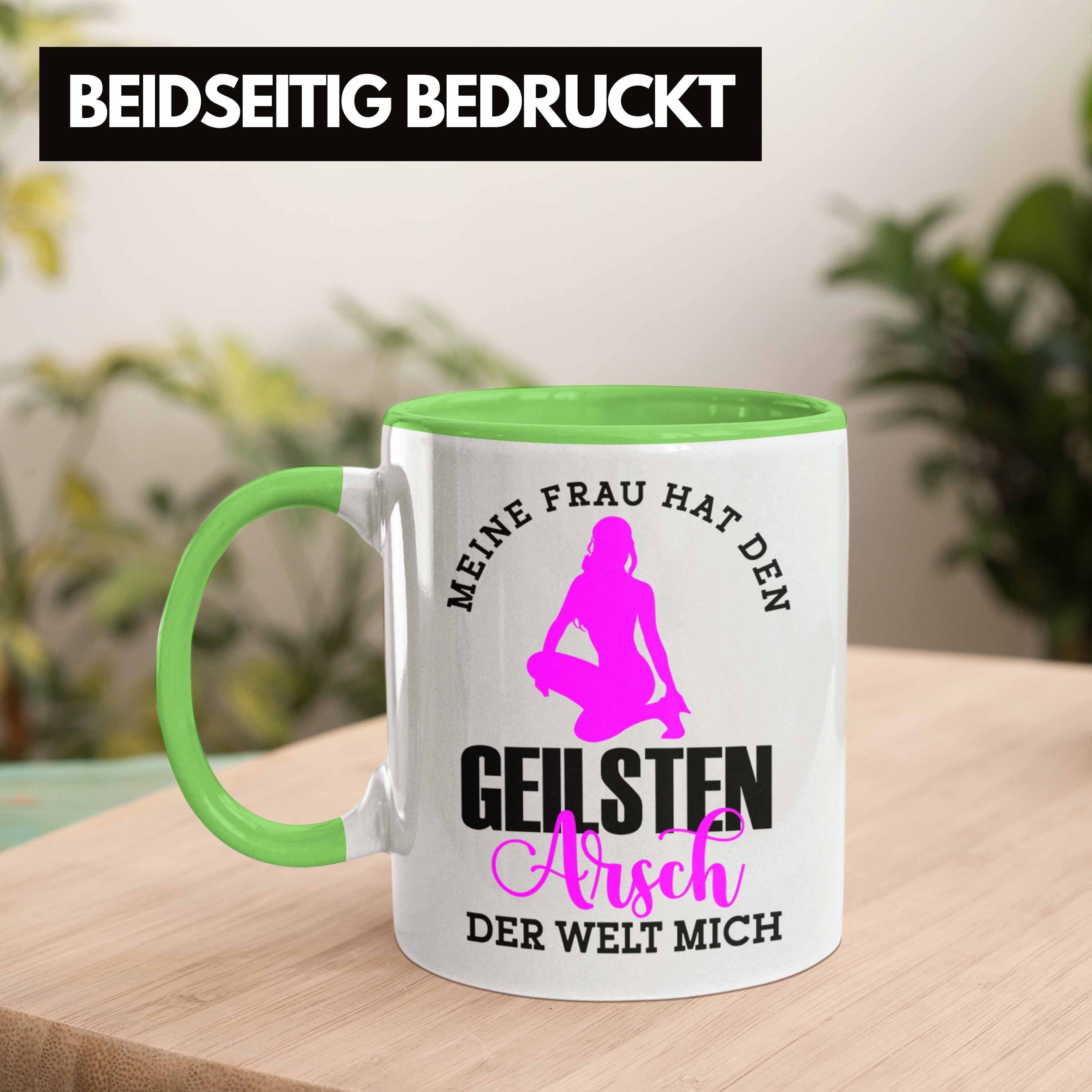 Frau Den Arsch Geschenkidee Grün Geilsten Trendation Tasse Tasse Hat Welt Der Meine Mich