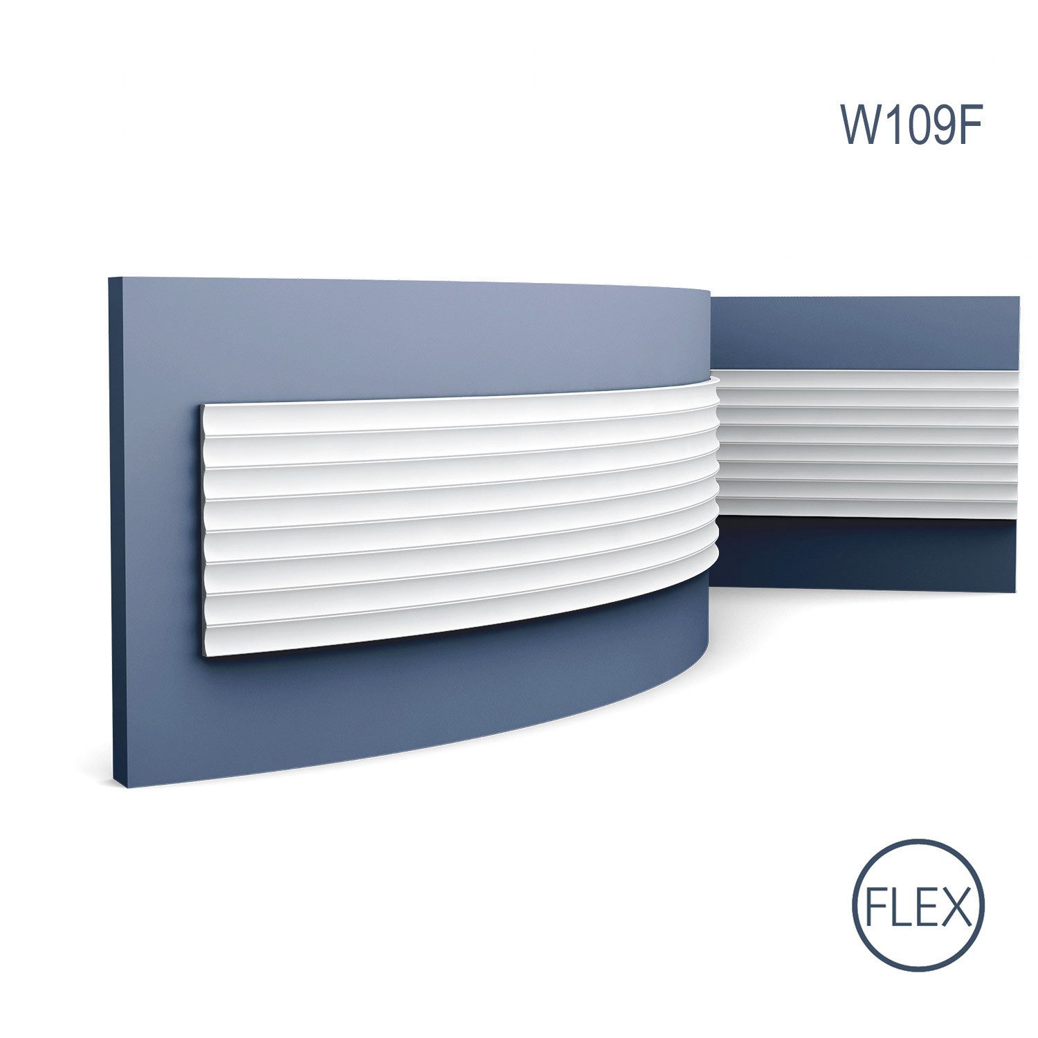 Orac Decor Flexprofil W109F MODERN VALLEY flexibles 3D Wandpaneel Zierelement 2 m (Profilleiste, 1-St., 3D Wandpaneel, flexibles Wandpaneel, Zierelement, 2 m), Profilleiste