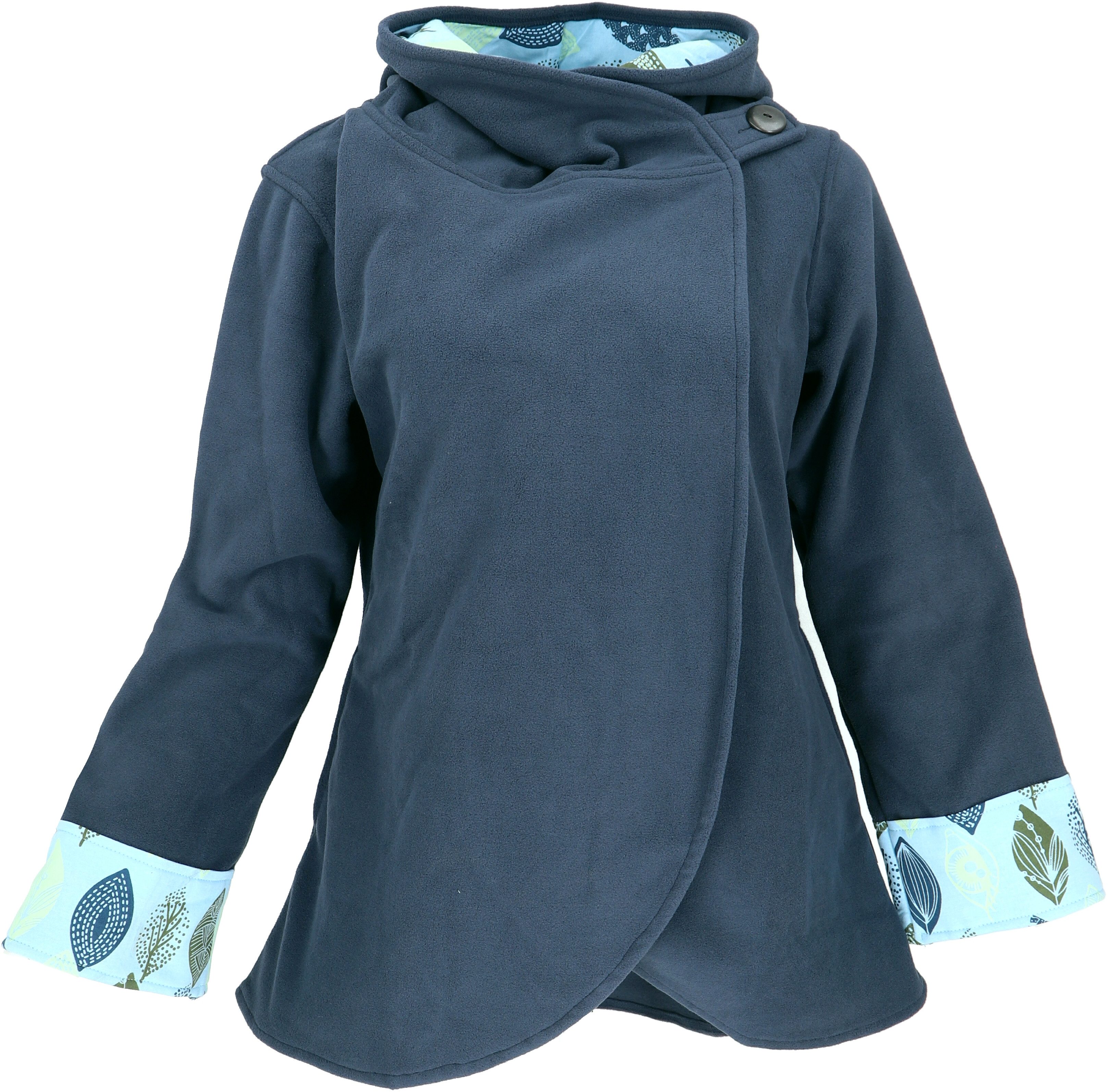 Guru-Shop Langjacke Fleece Cape Wickeljacke - günstig online kaufen