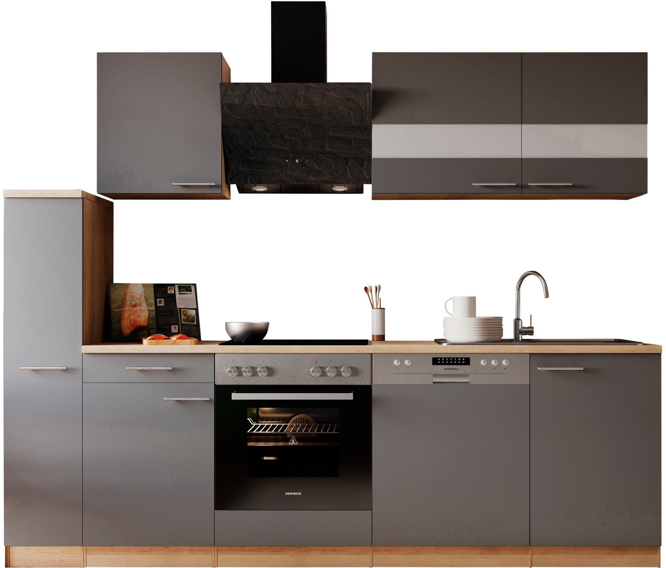 RESPEKTA Küche Merle, Breite 250 cm, mit Soft-Close, in exklusiver Konfigur günstig online kaufen