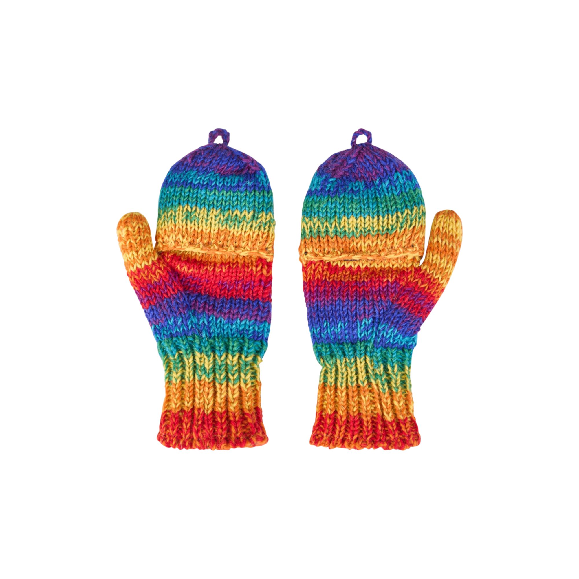 THC Natural Line Strickhandschuhe THC Klapphandschuhe 620 (1 Paar, 1-St., 1 Paar) abklappbare Fingerspitzen